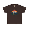 T-Shirt | Vintage Sunset 'Explore' Outdoor Adventure Shirt