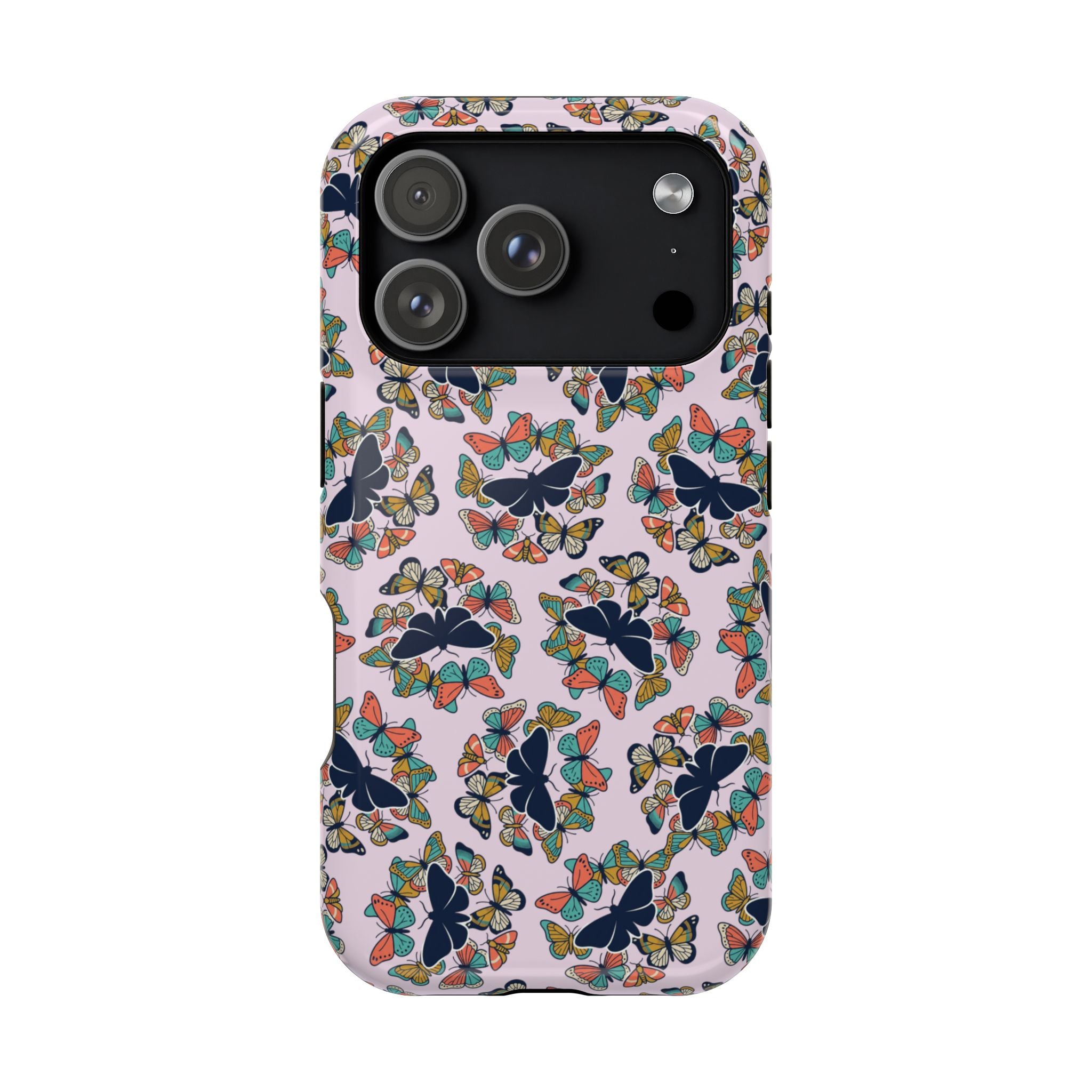 Phone Cases | Pastel Butterflies and Moths Pattern Magnetic Impact-Resistant Case