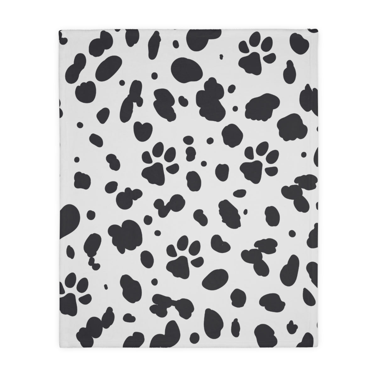 Cozy Spots and Paws Double-Sided Velveteen Throw