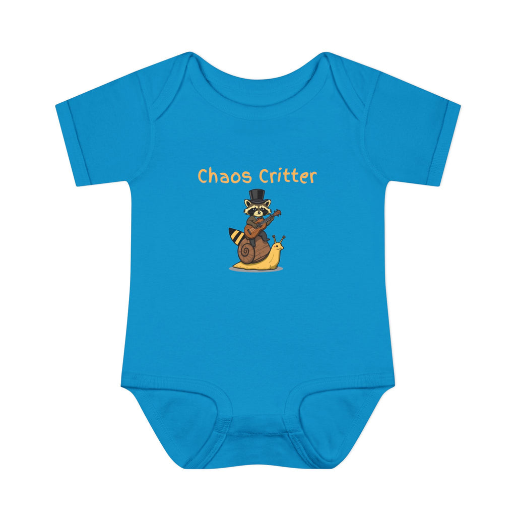 Baby Bodysuit | 'Chaos Critter' Playful Racoon Baby Onesie