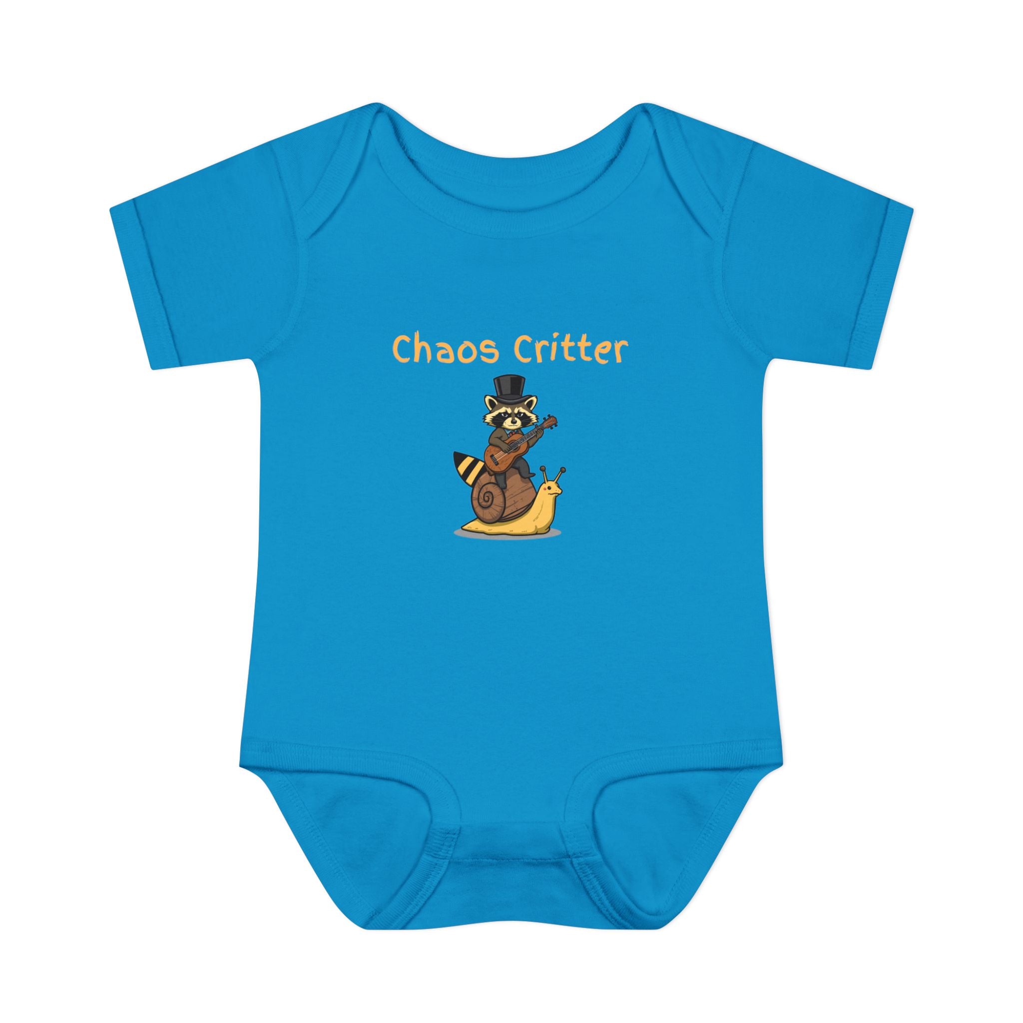 Baby Bodysuit | 'Chaos Critter' Playful Racoon Baby Onesie