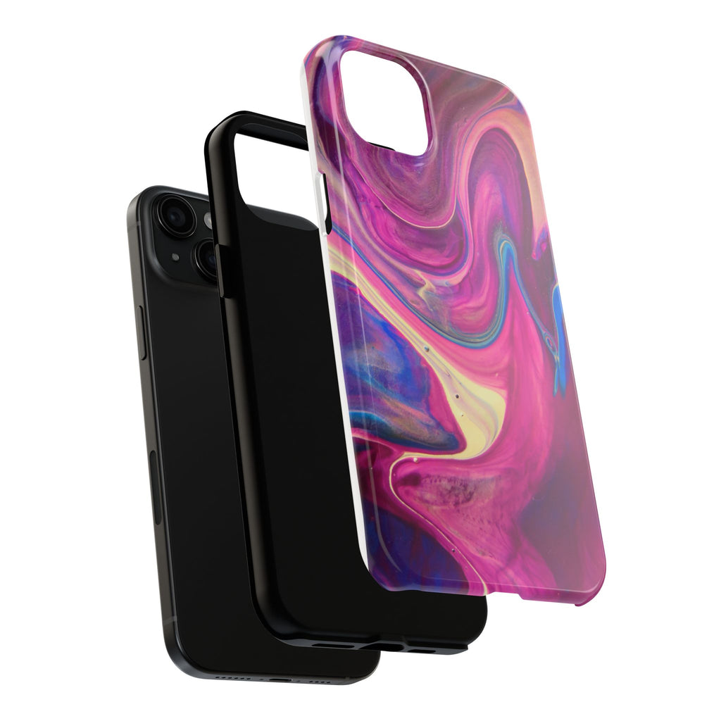Phone Case | Protective Artistic Paint Pour Design