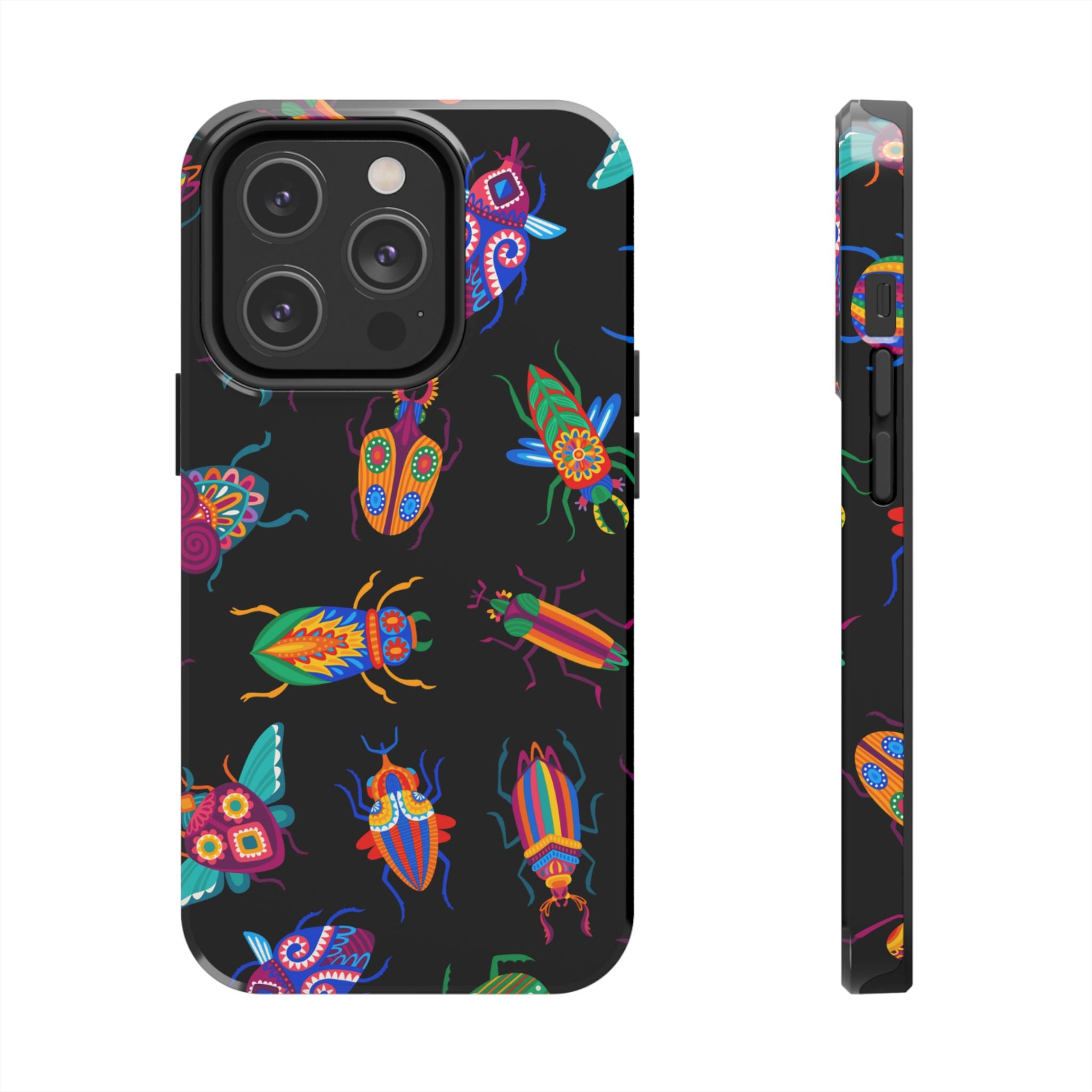 Phone Case | Neon Beetle Pattern Tough Protective Cover