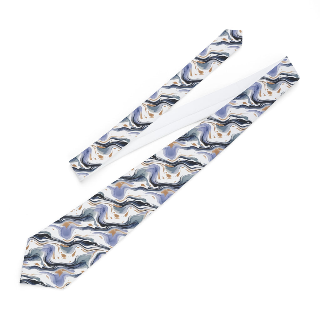 Necktie | Cool-Toned Marble Pattern Formal Tie