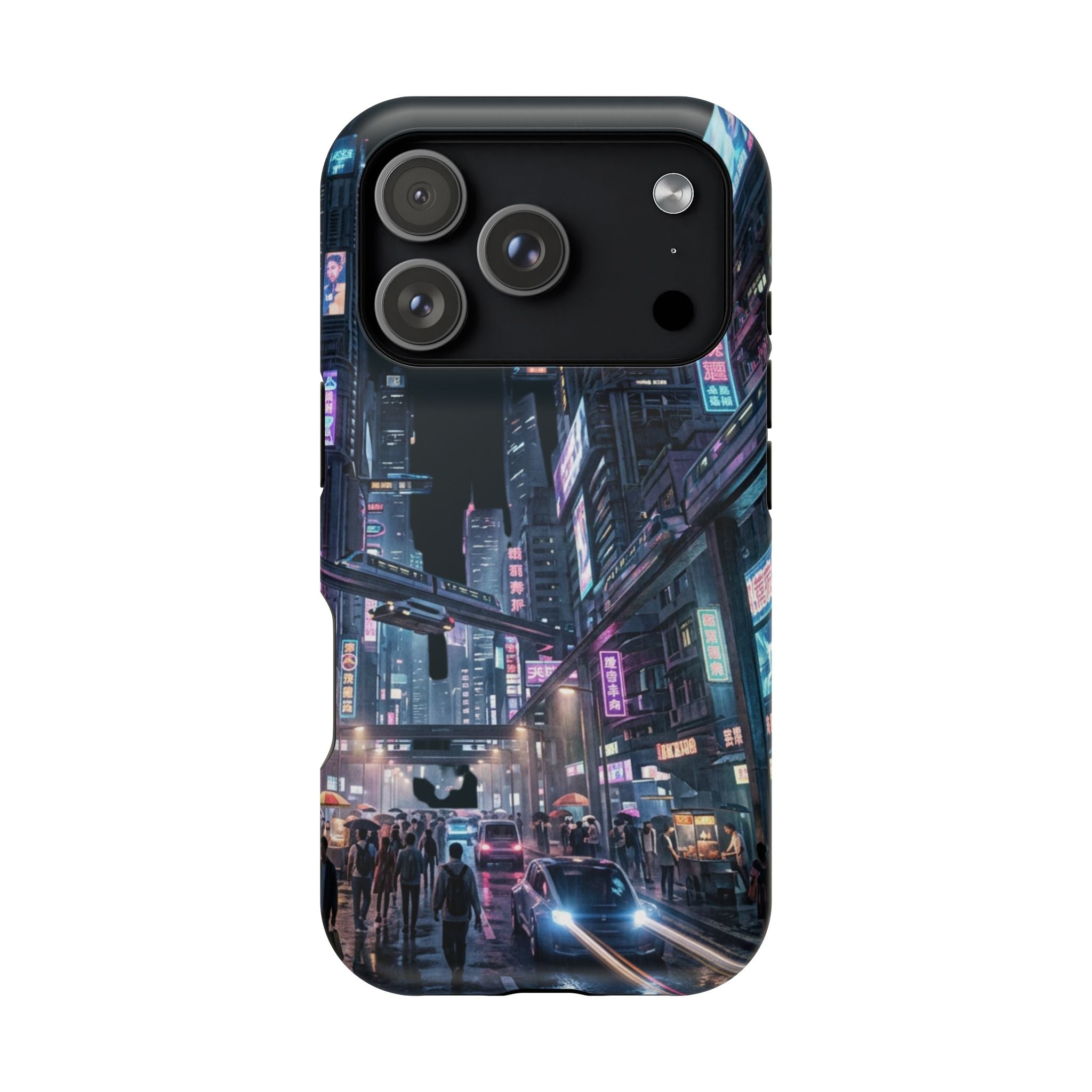 Phone Case | Cyberpunk City Magnetic Impact-Resistant Phone Cover