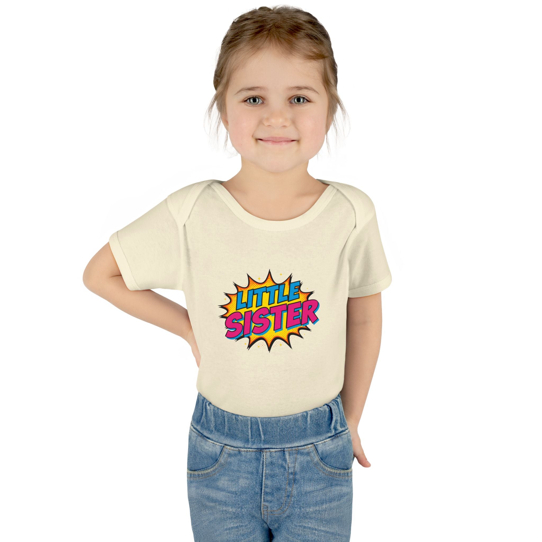 Baby Bodysuit | 'Little Sister' Comic Pop Art Infant Onesie