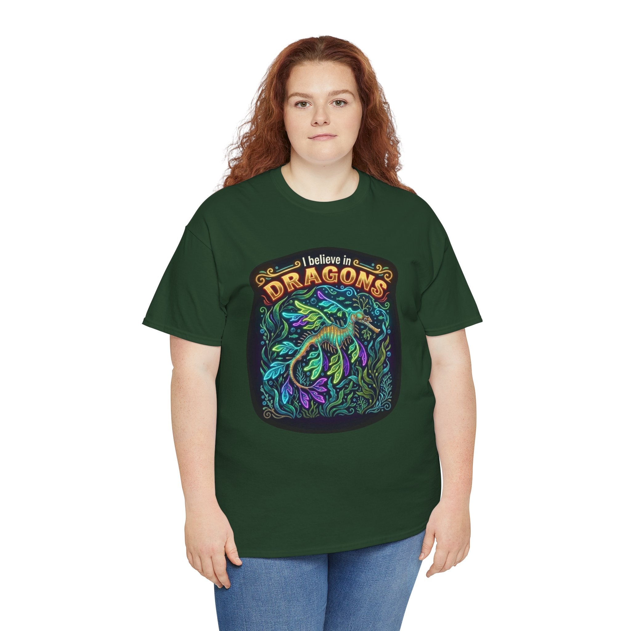 T-Shirt | 'I Believe in Dragons' Colorful Graphic Tee