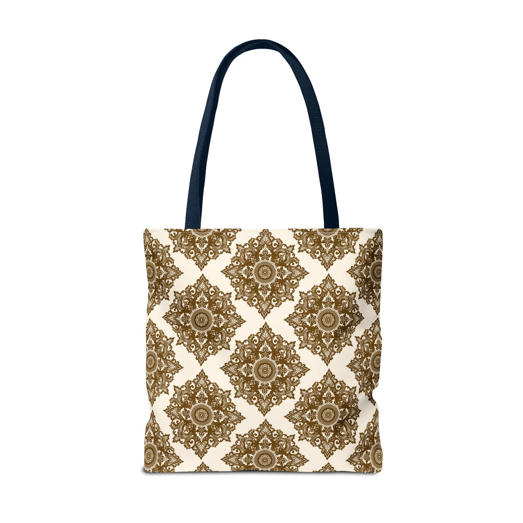 Tote Bag | Boho Gold Medallion Pattern
