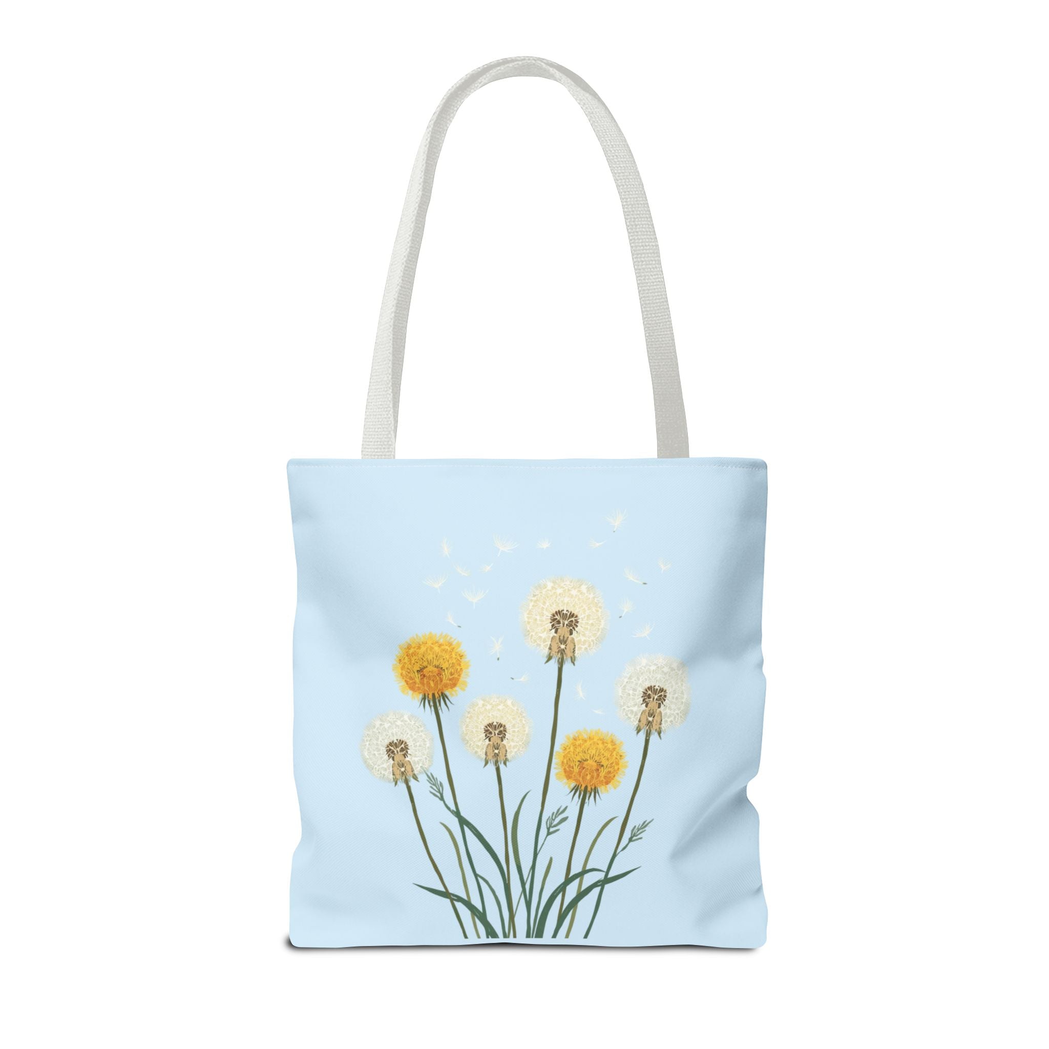 Tote Bag | Dandelions on Light Blue Background