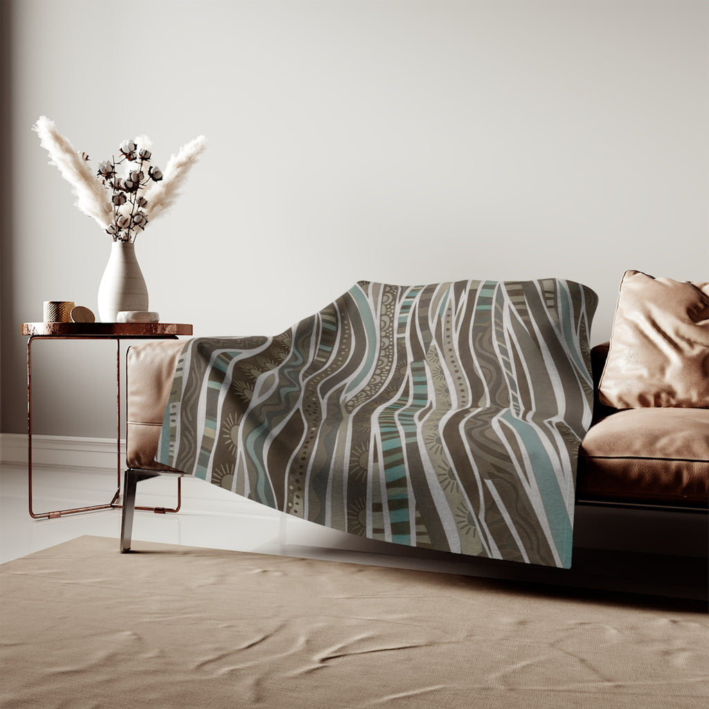 Coastal Waves Sweatshirt Blanket