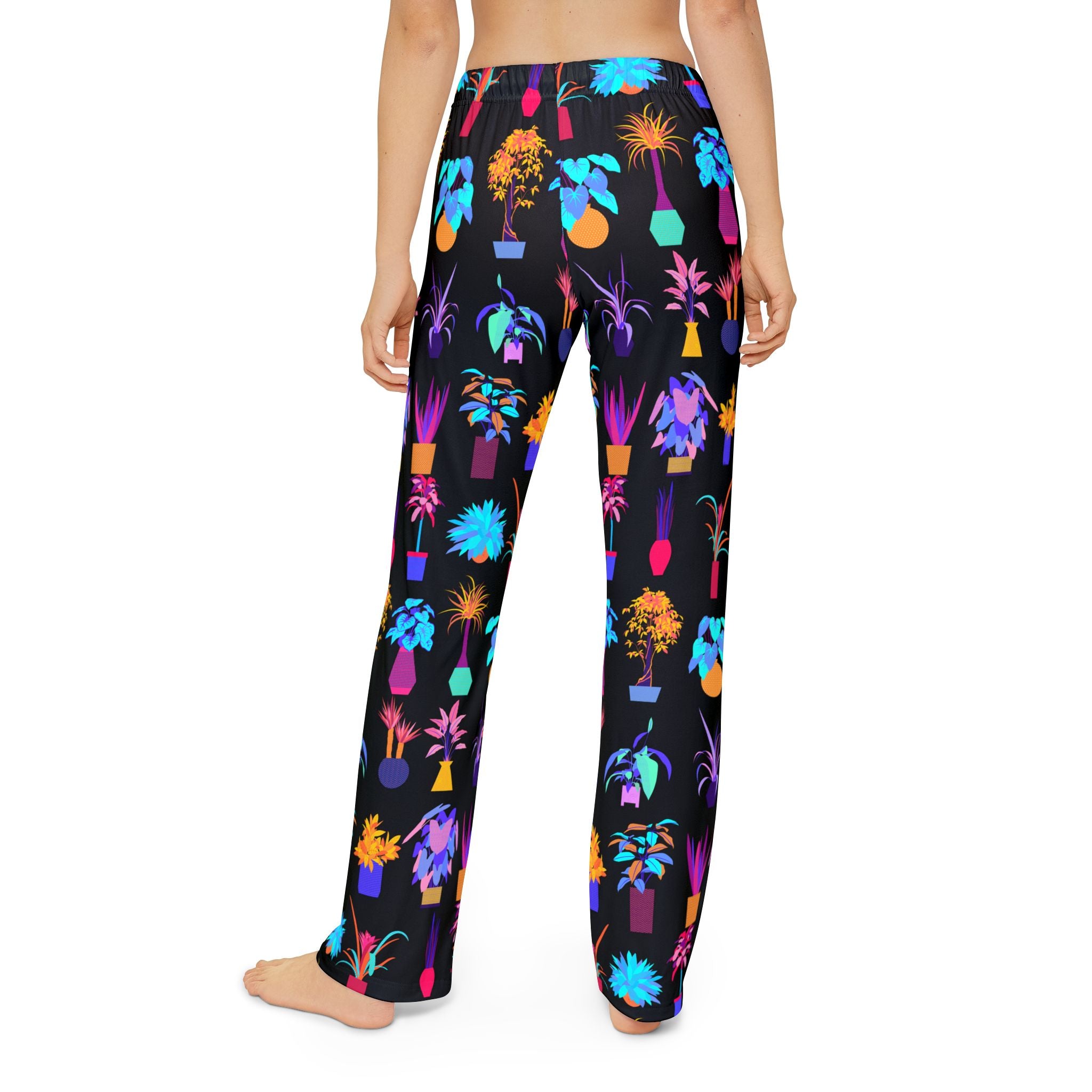 Pajama Pants | Neon Potted Plants Children & Youth Lounge Wear