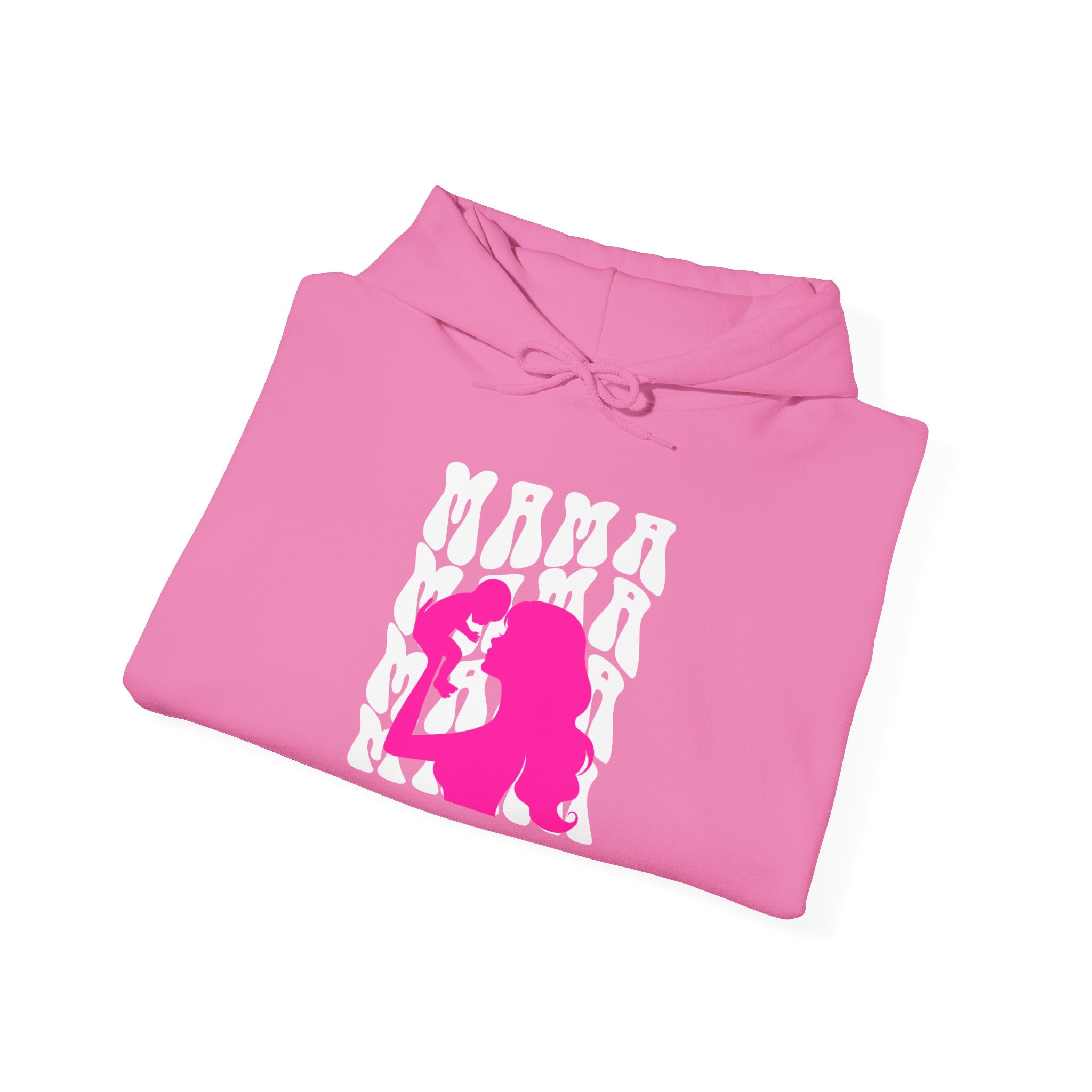 Hoodie | 'Mama' & Silhouette Pink Graphic