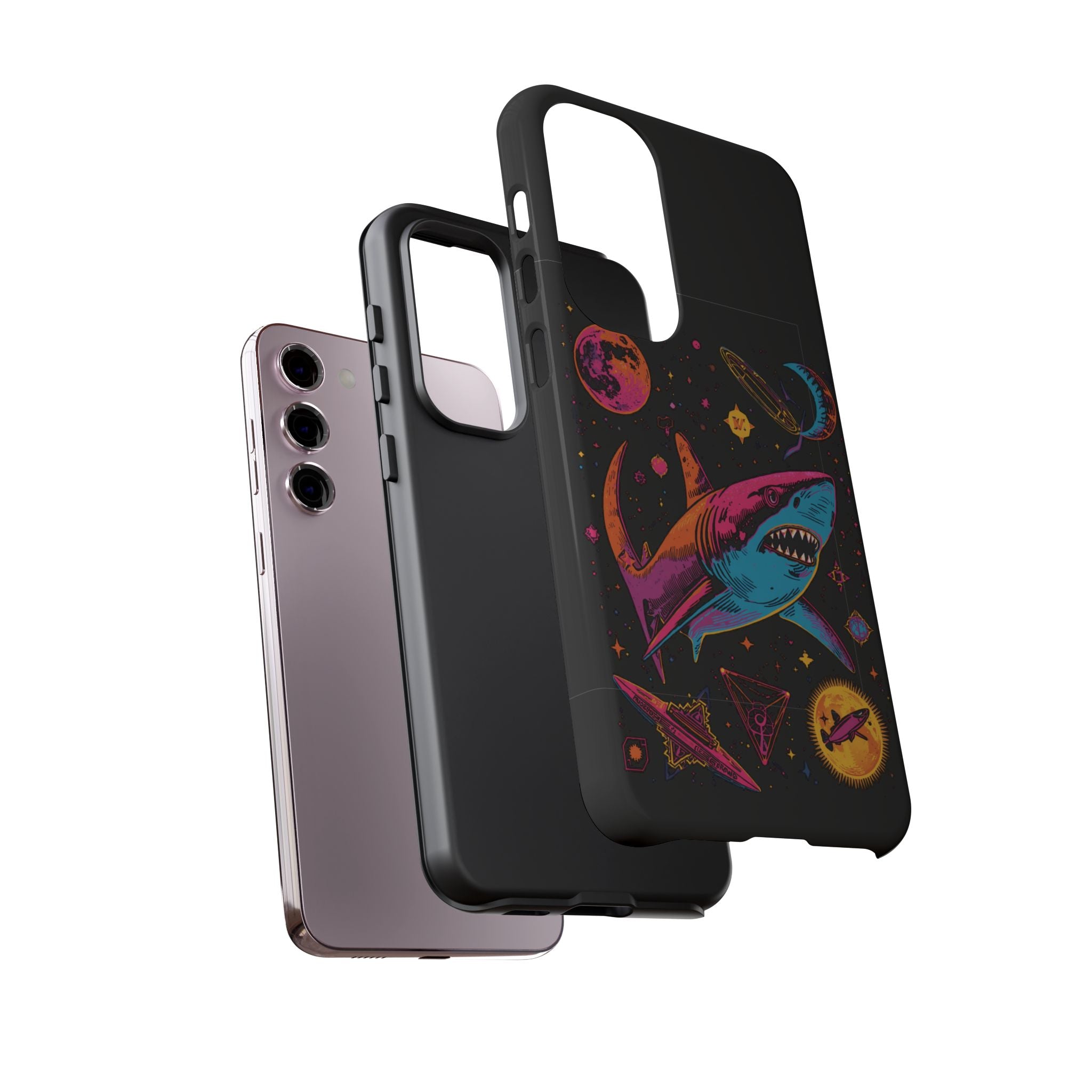 Phone Cases | Neon Space Shark Case