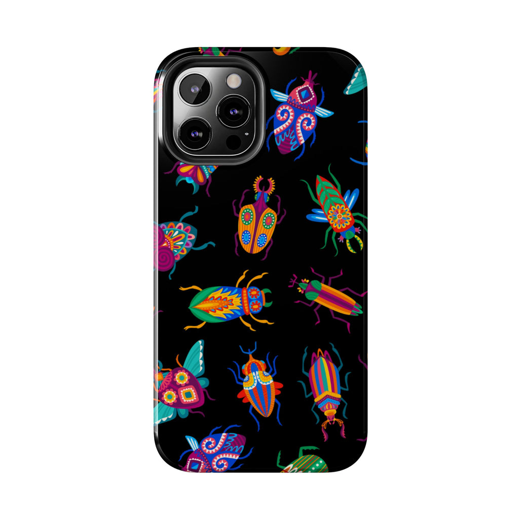 Phone Case | Neon Beetle Pattern Tough Protective Cover