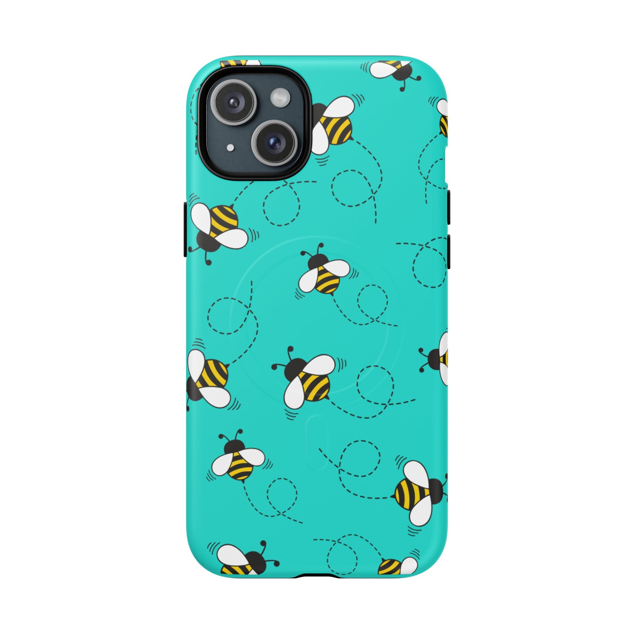 Phone Case | Cute Turquoise Bumblebee Tough Magnetic Phone Case