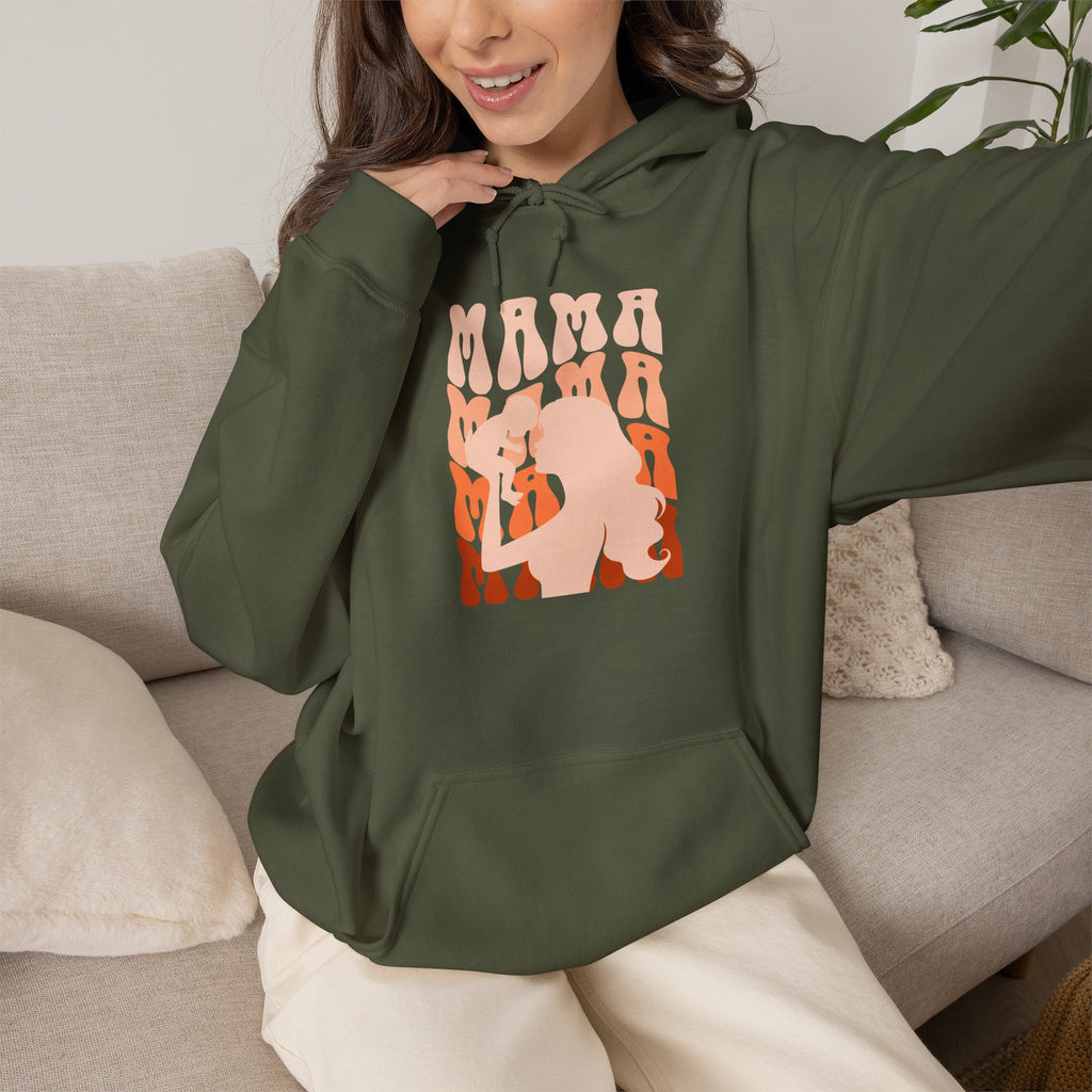 Hoodie | Mama and Baby Silhouette Graphic