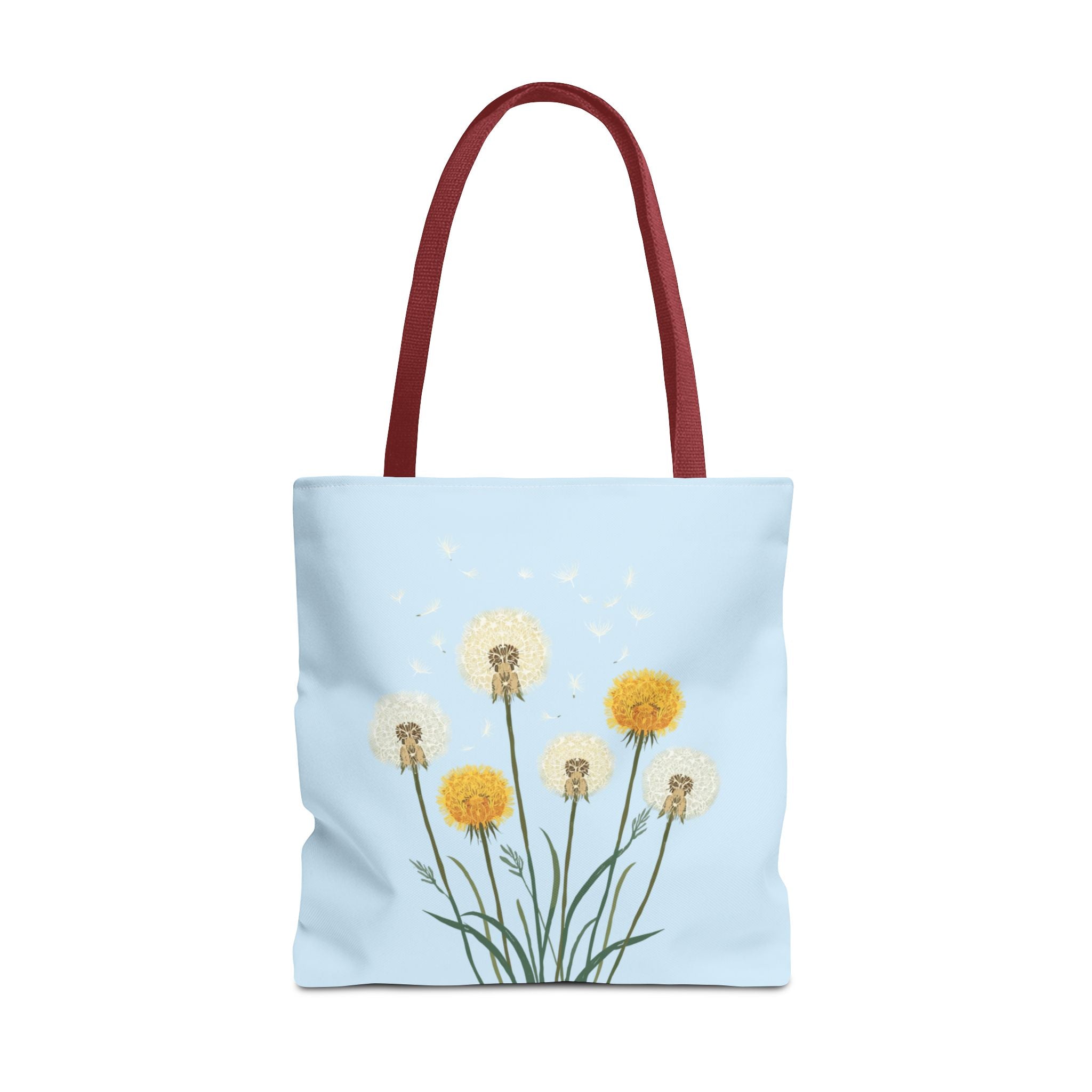 Tote Bag | Dandelions on Light Blue Background
