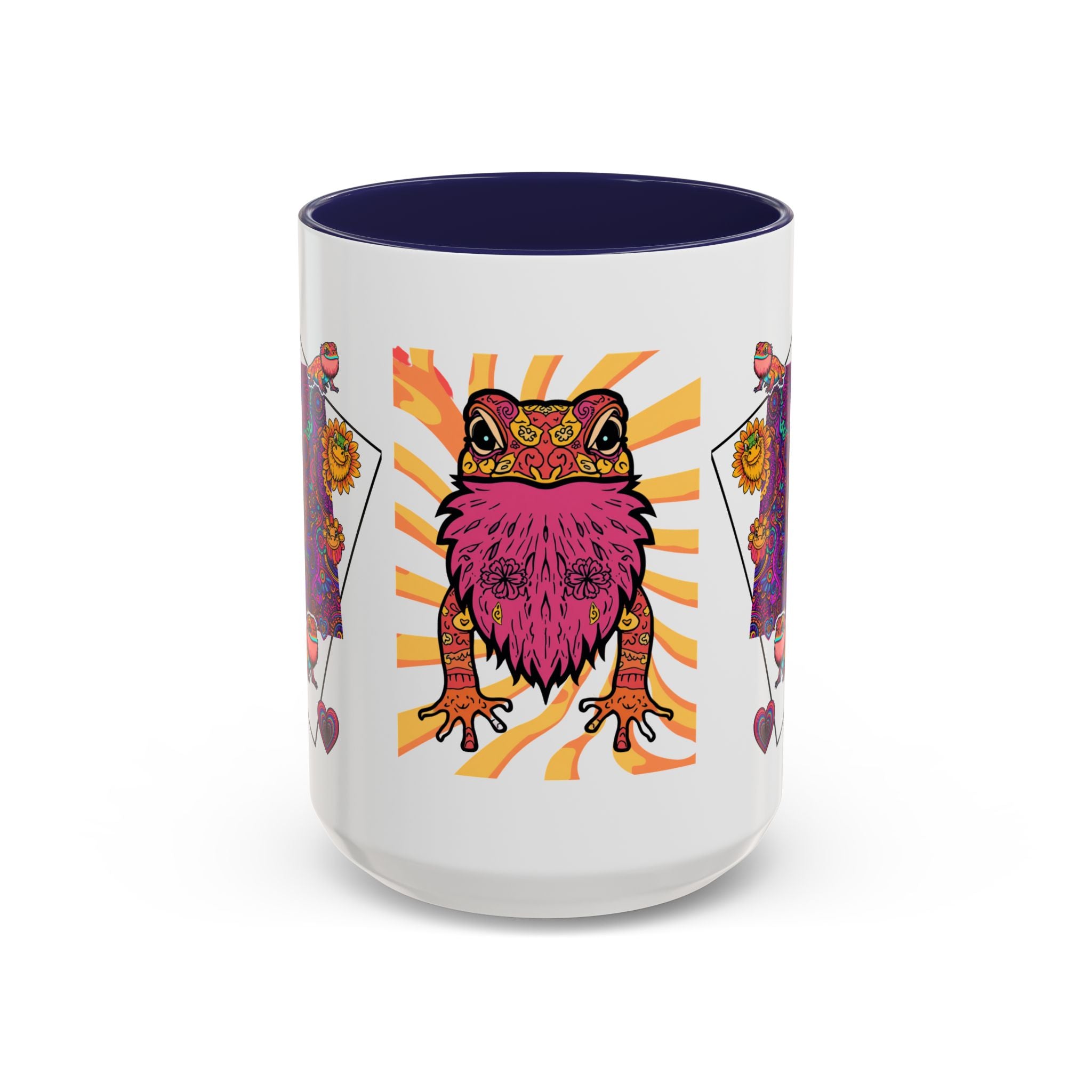 Coffee Mug | Psychedelic Lizards Accent Ceramic Mug