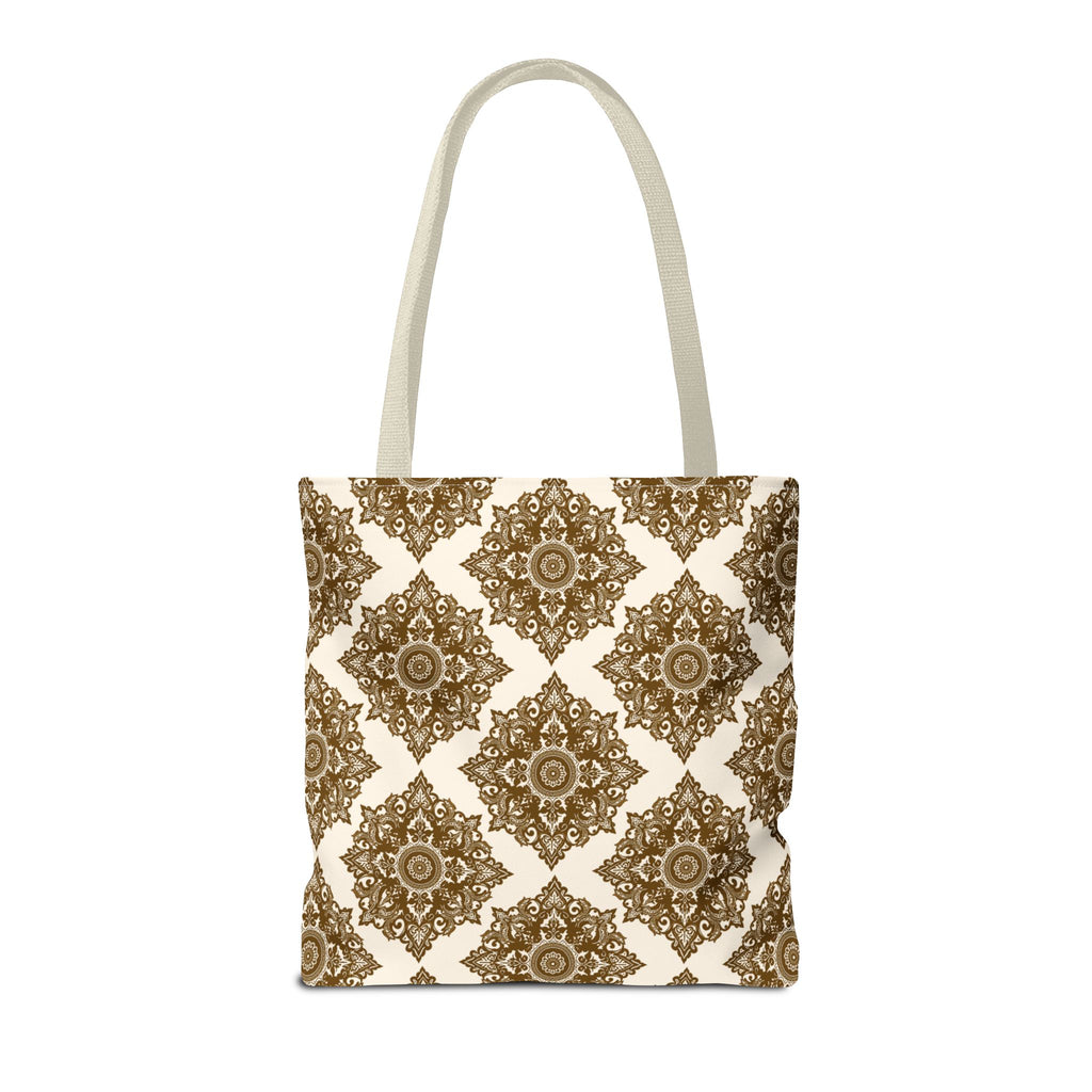 Tote Bag | Boho Gold Medallion Pattern