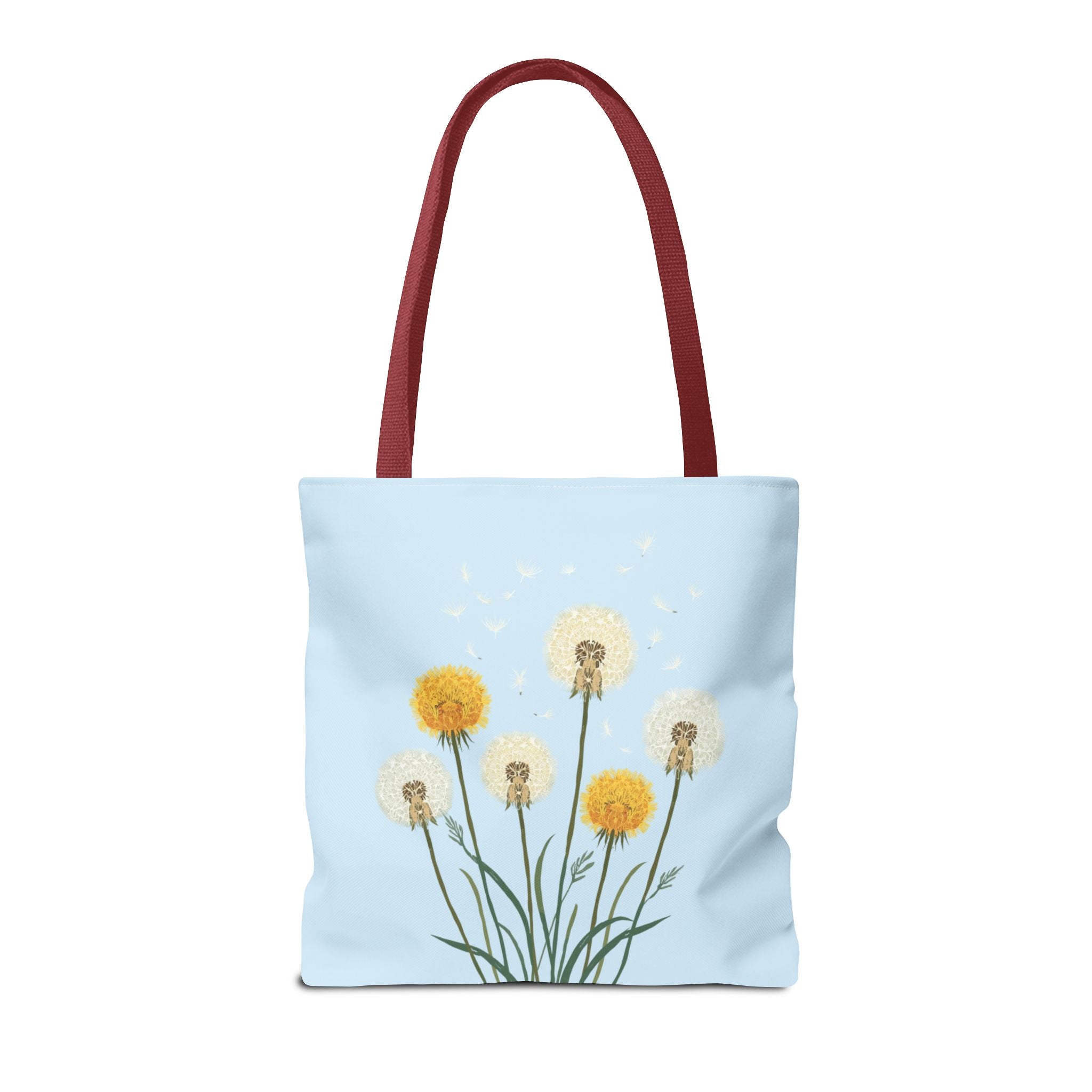 Tote Bag | Dandelions on Light Blue Background