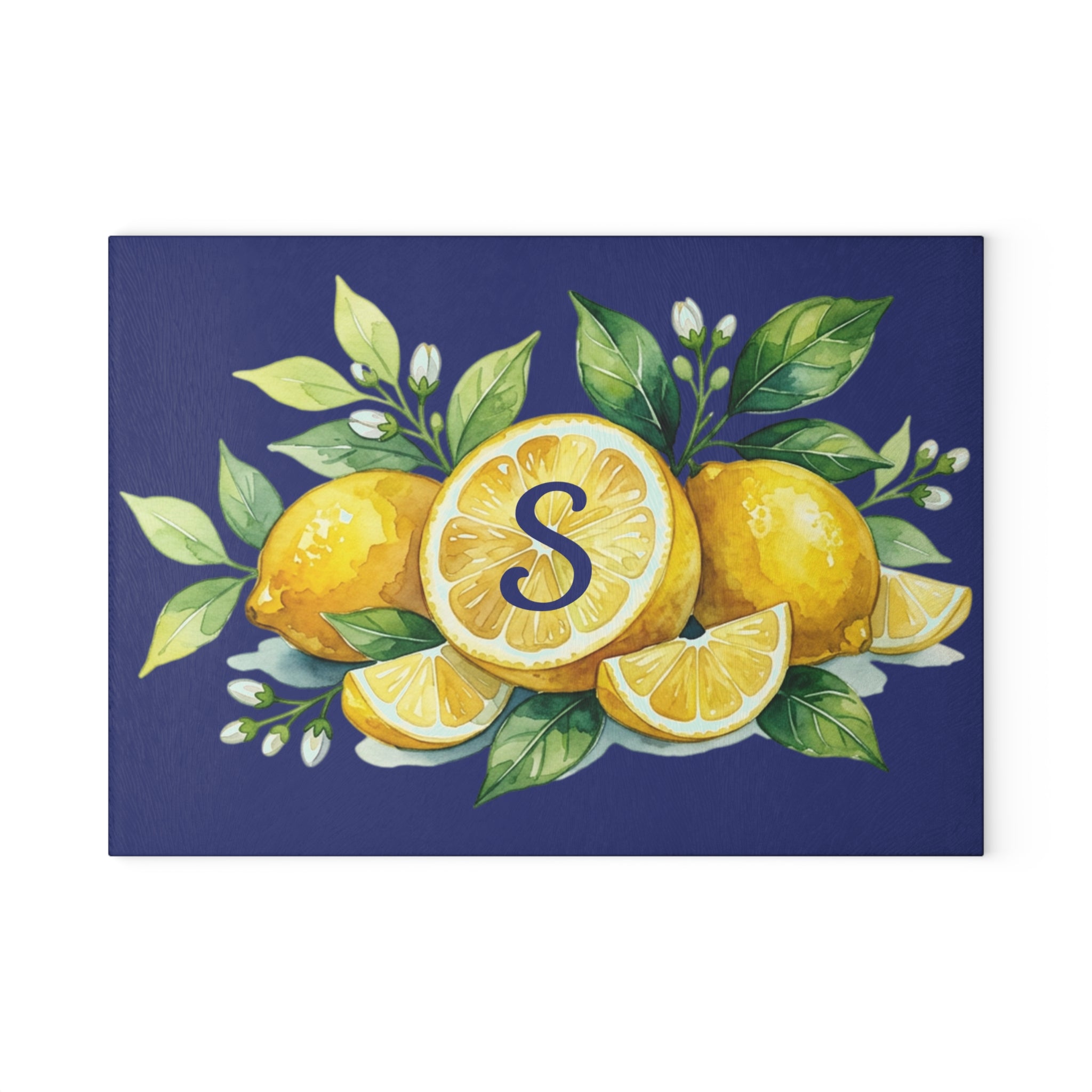 Glass Cutting Board | Personalized Citrus Kitchen Decor