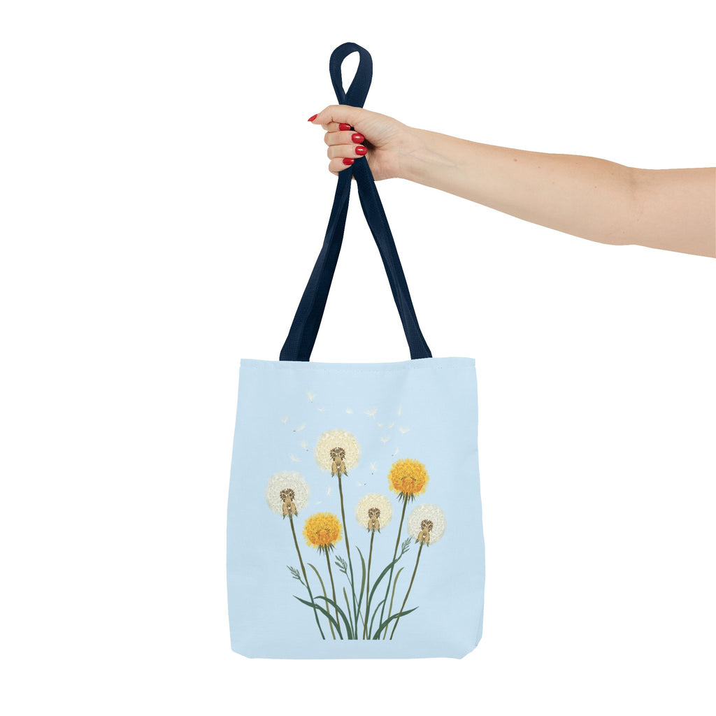 Tote Bag | Dandelions on Light Blue Background