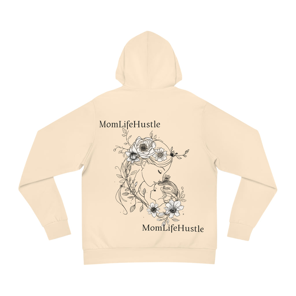 MomLifeHustle Floral Hoodie