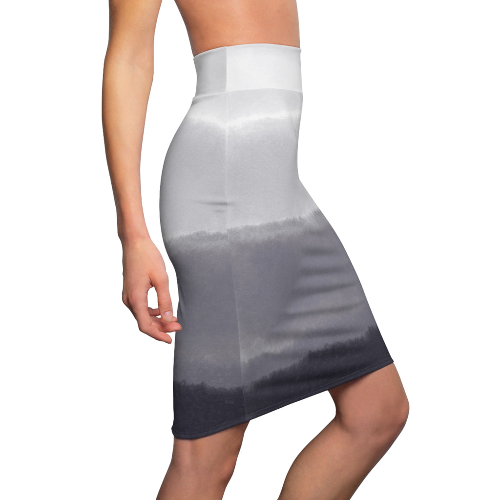 Women's Pencil Skirt | Elegant Gradient Midi