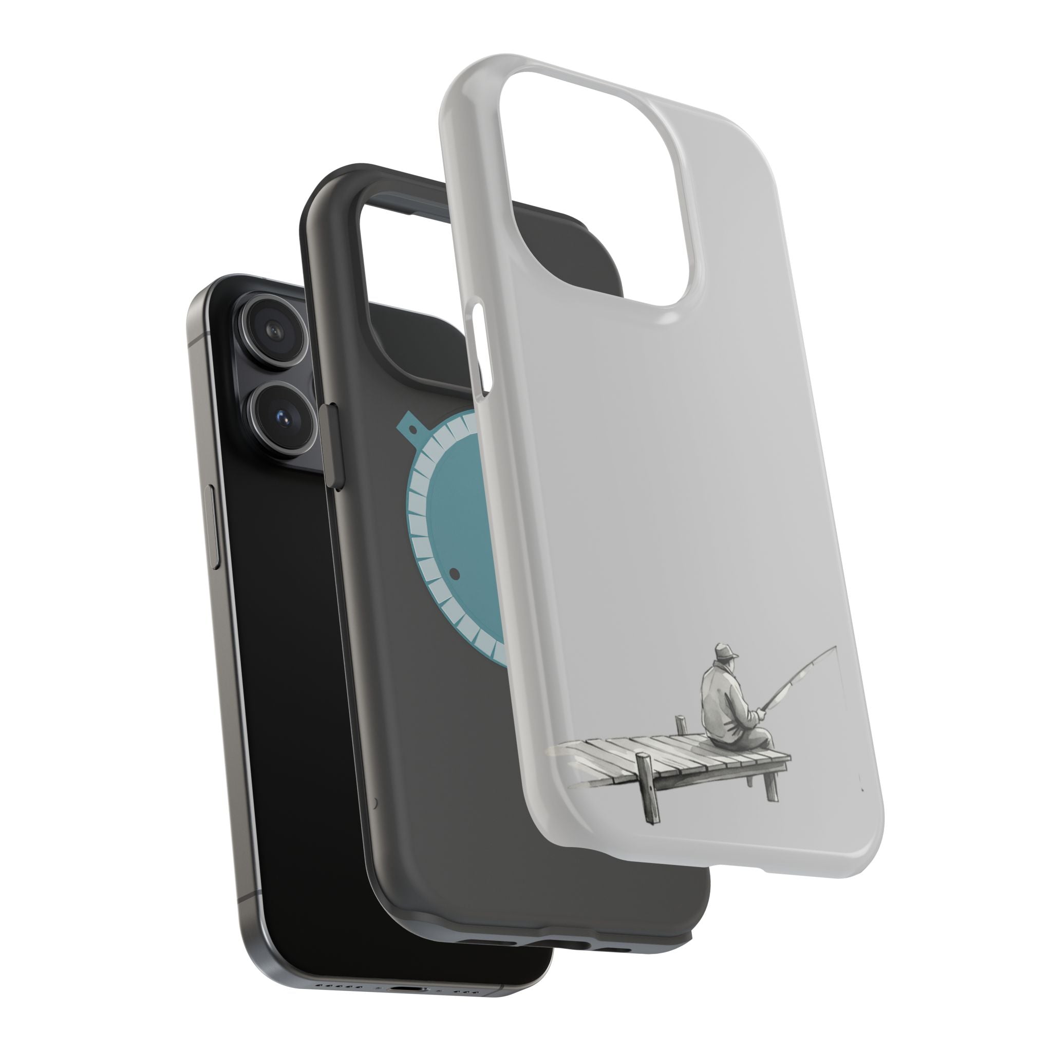 Phone Case | Fishing Dock Minimalist Magnetic Impact-Resistant Case