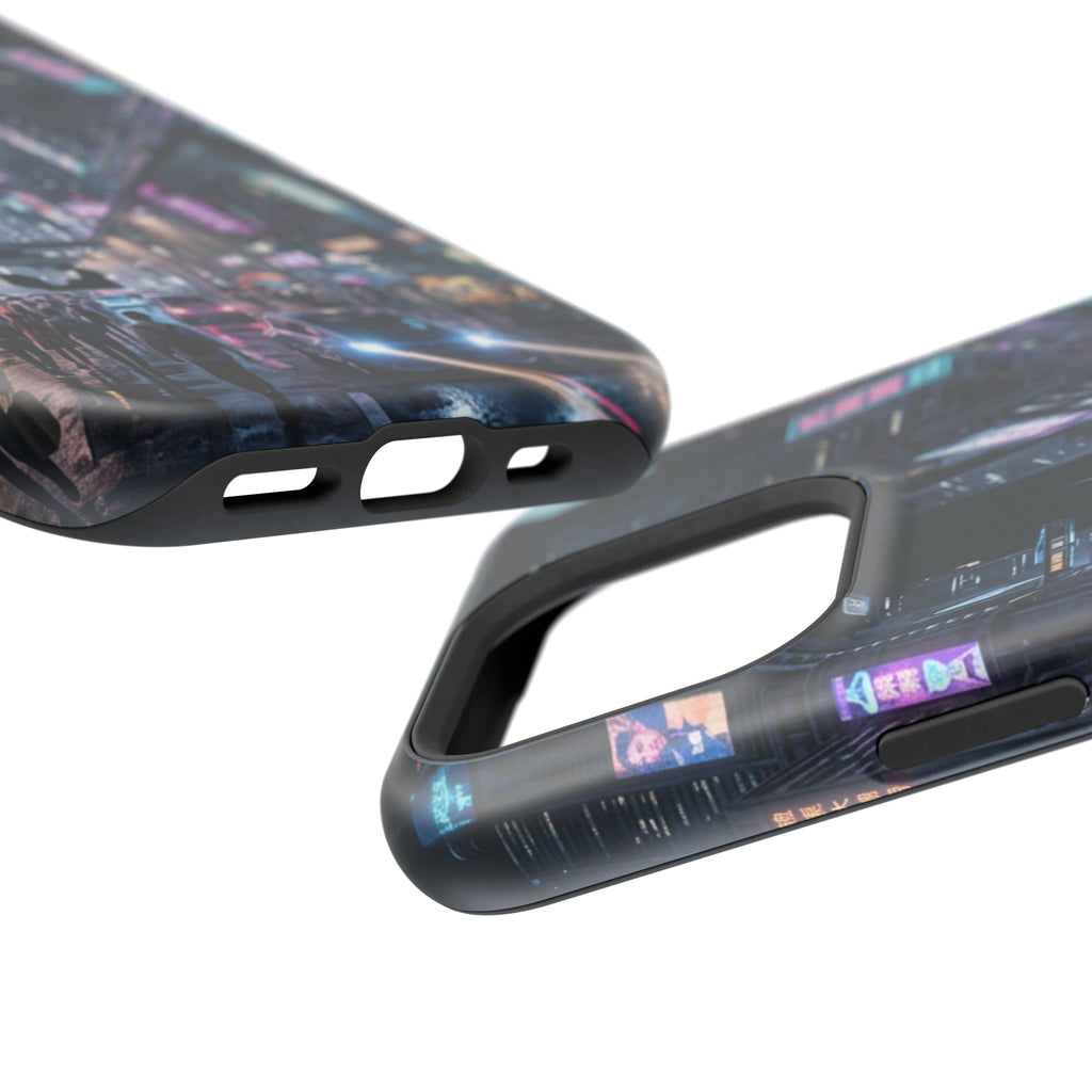 Phone Case | Cyberpunk City Magnetic Impact-Resistant Phone Cover