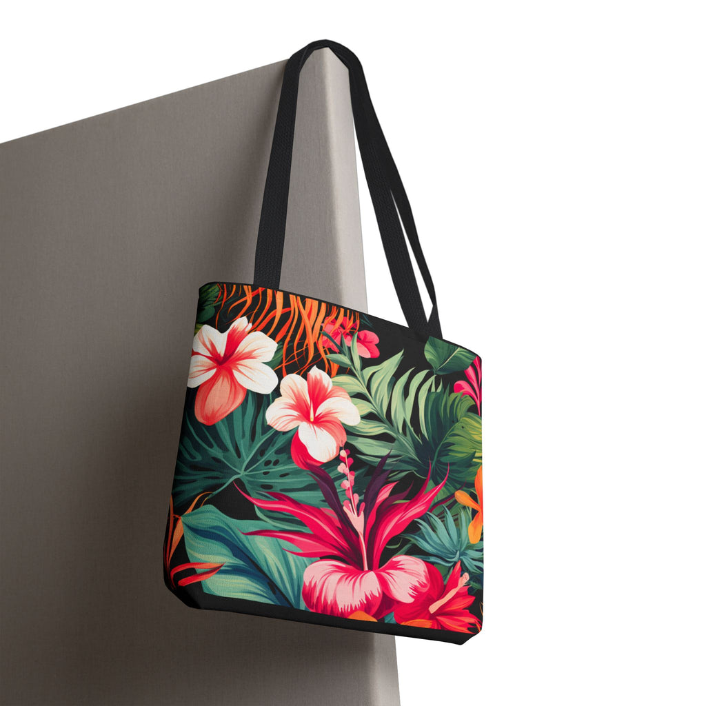 Tote Bag | Vibrant Tropical Beach & Market Tote