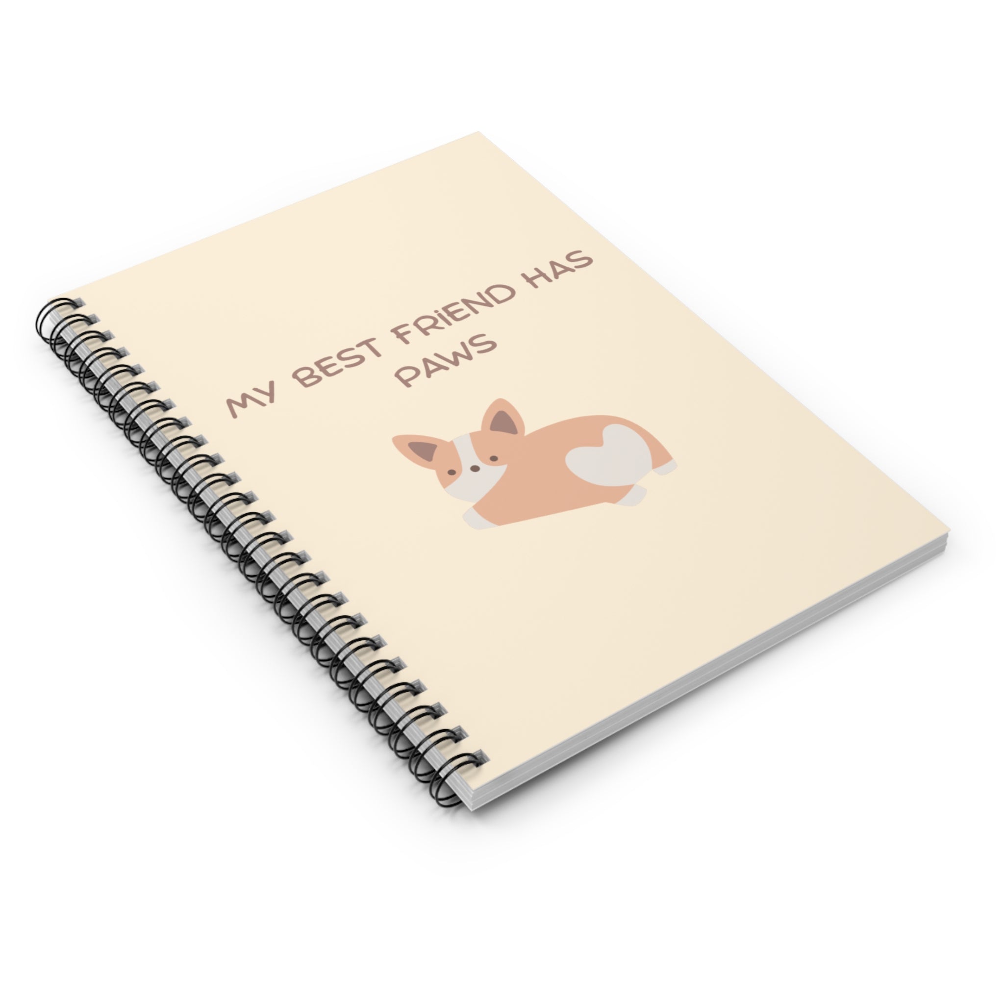 Journal | 'My Best Friend Has Paws' Corgi Spiral Notebook