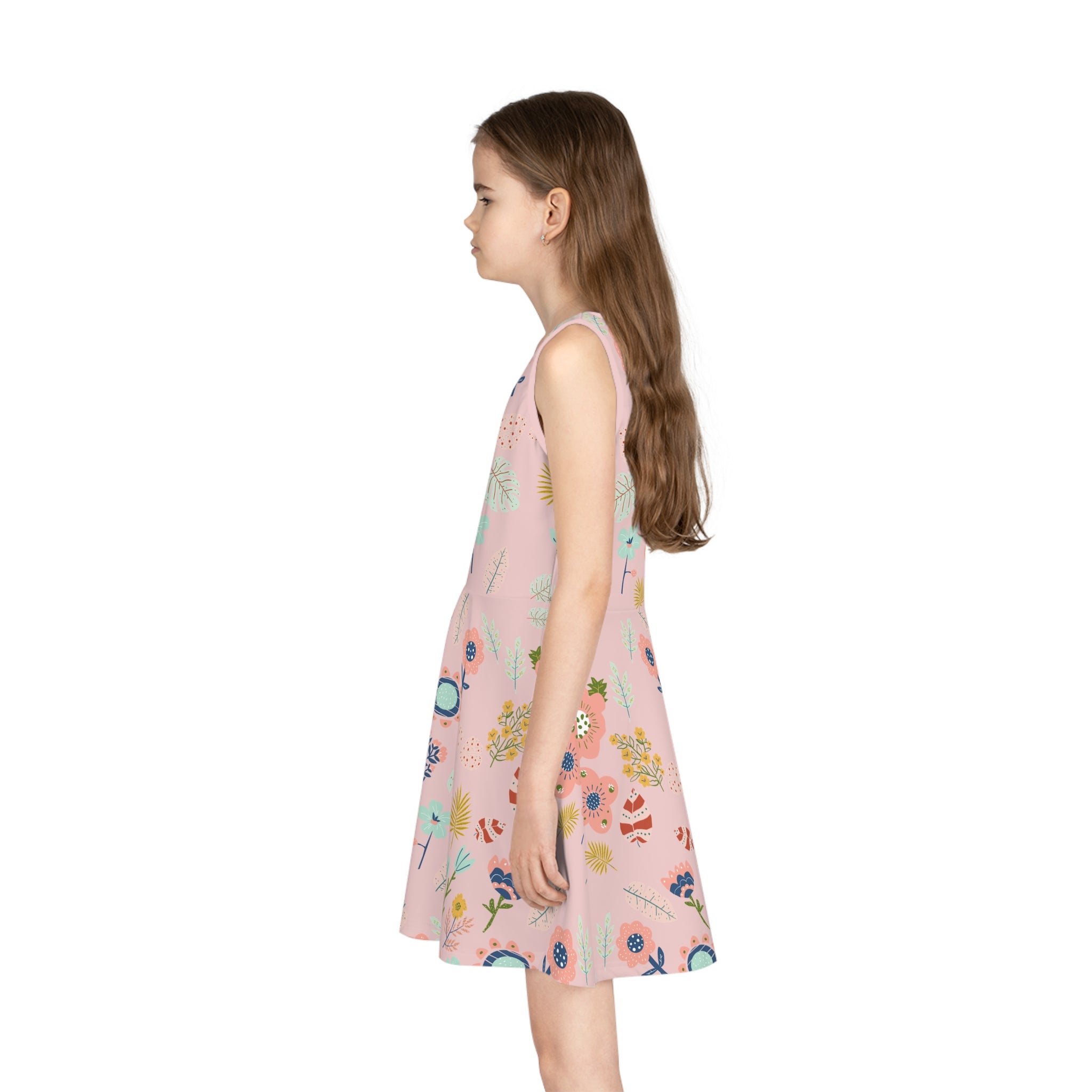 Girls' Floral Sundress | Pink Swing Dress