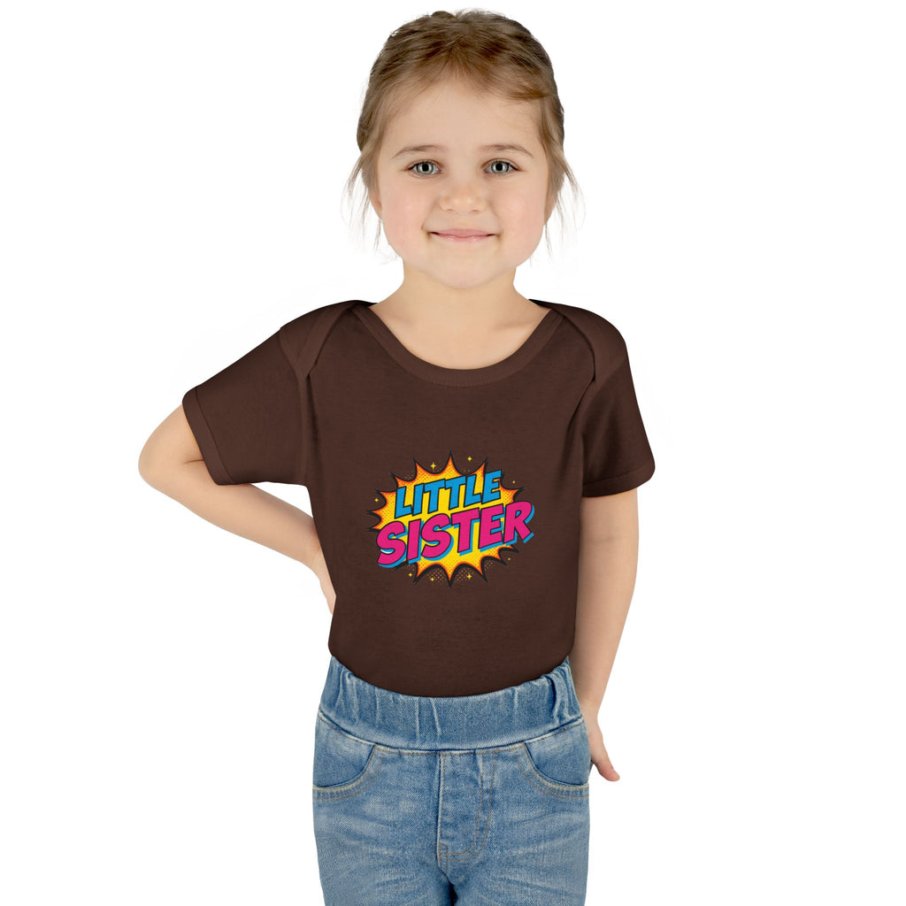 Baby Bodysuit | 'Little Sister' Comic Pop Art Infant Onesie