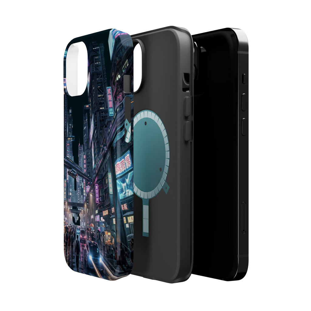 Phone Case | Cyberpunk City Magnetic Impact-Resistant Phone Cover