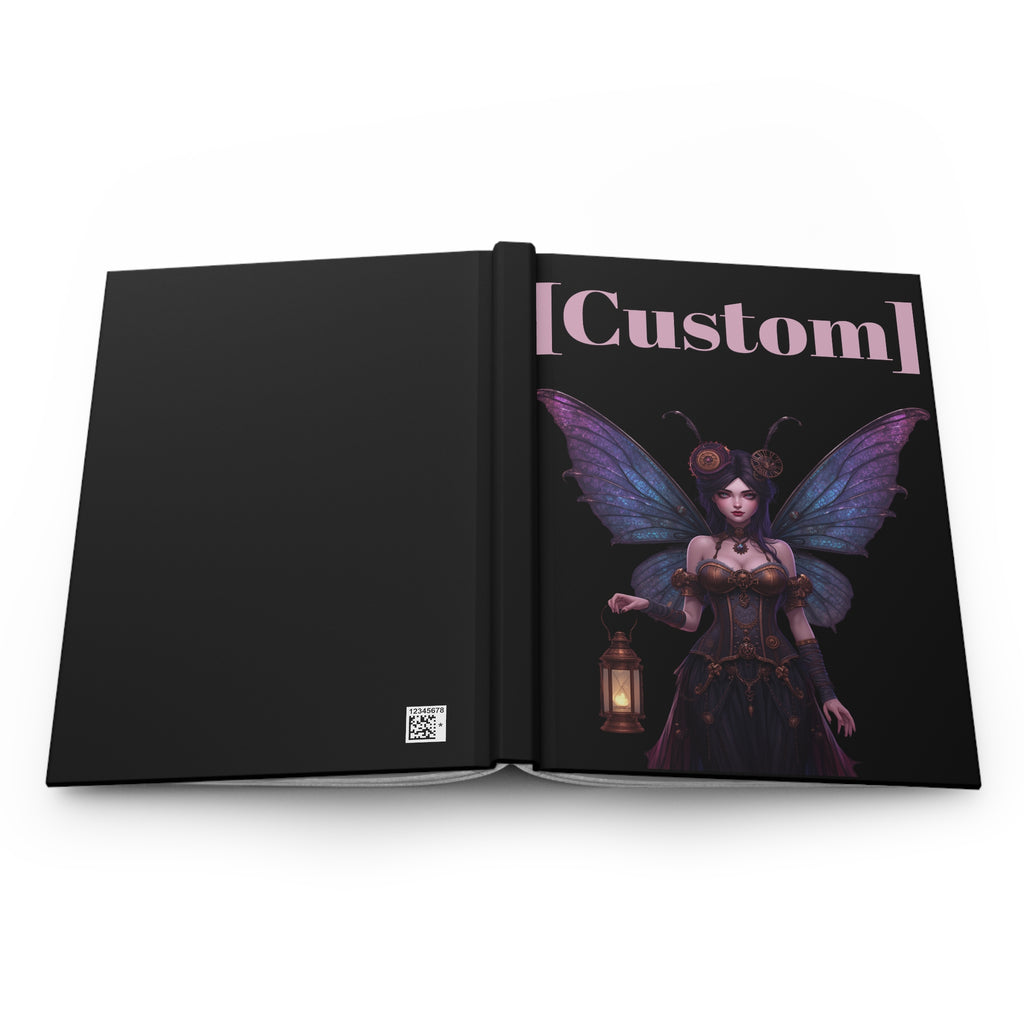 Journal | Custom Name Matte Steampunk Fairy Hardcover Notebook