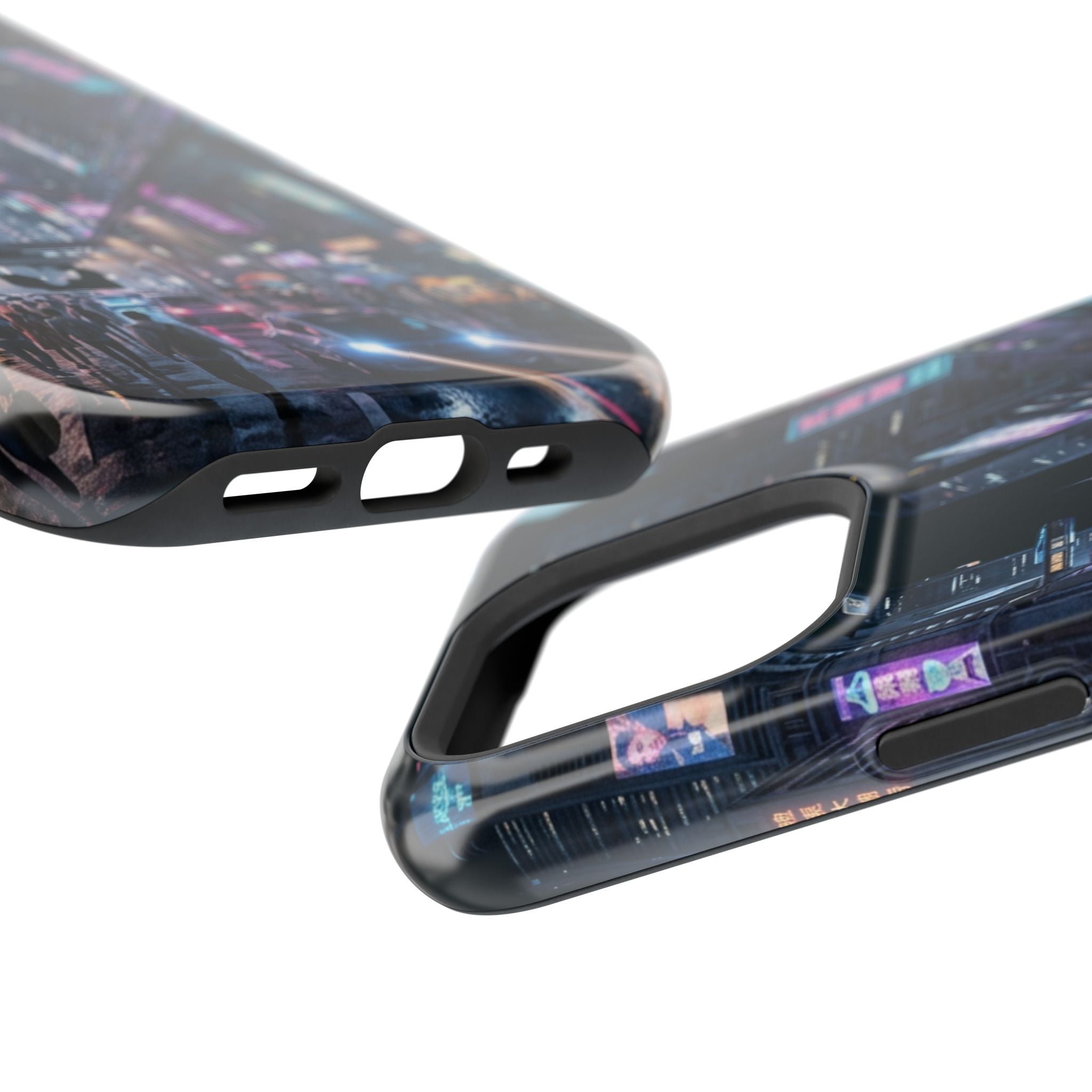Phone Case | Cyberpunk City Magnetic Impact-Resistant Phone Cover