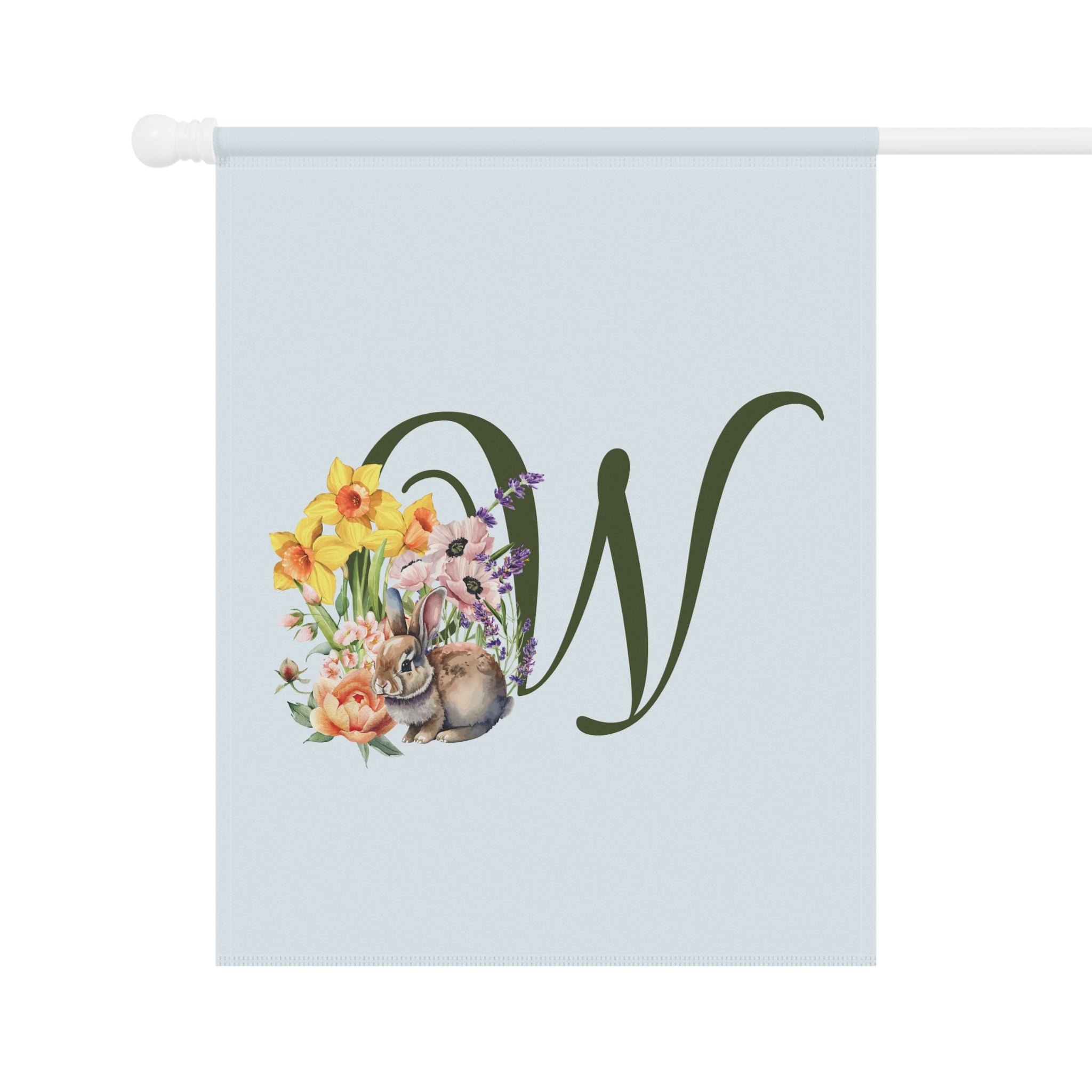 Home & Garden Banner | 'W' Monogram Spring Garden Flag