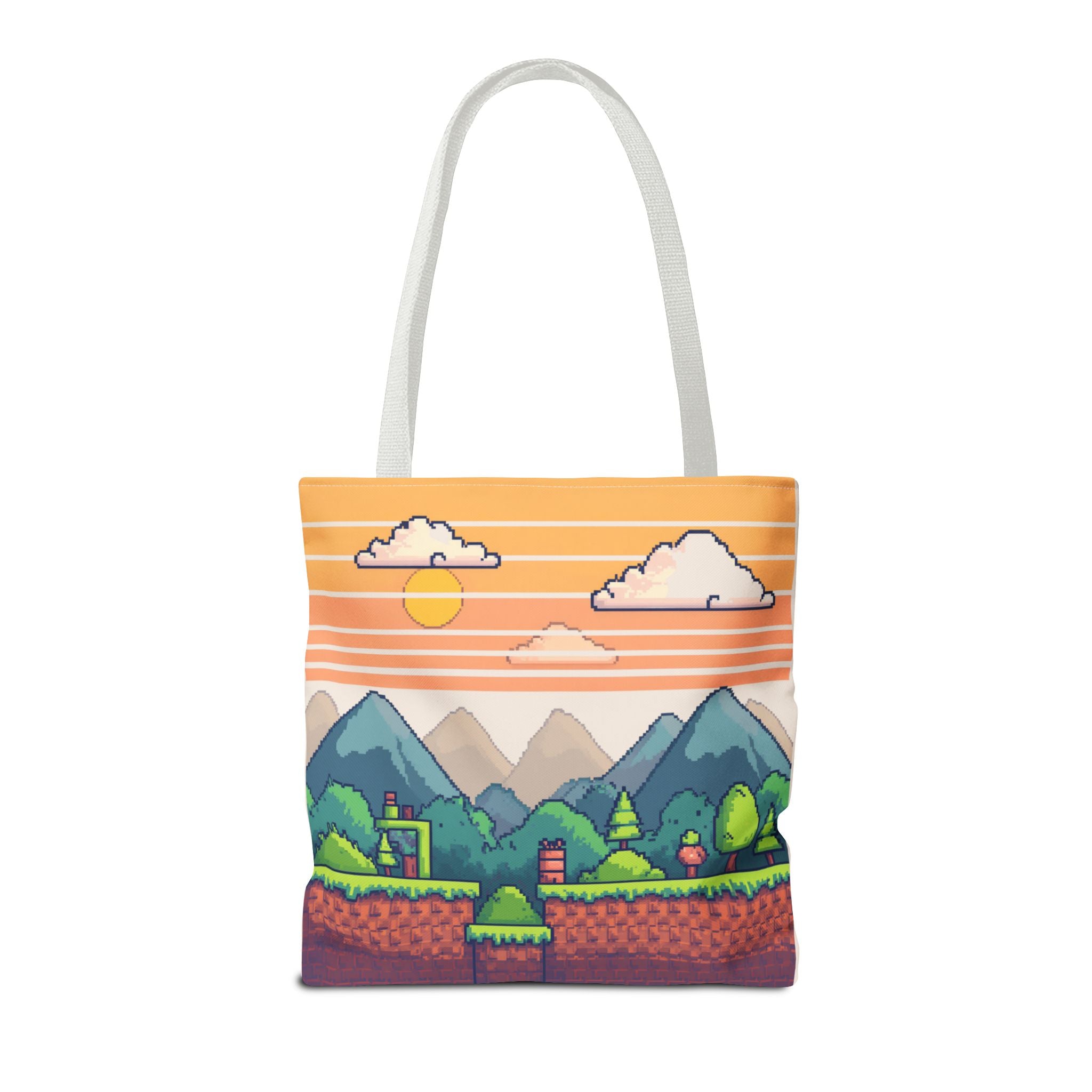Tote Bag | Pixel Sunset Mountain Gamer Tote