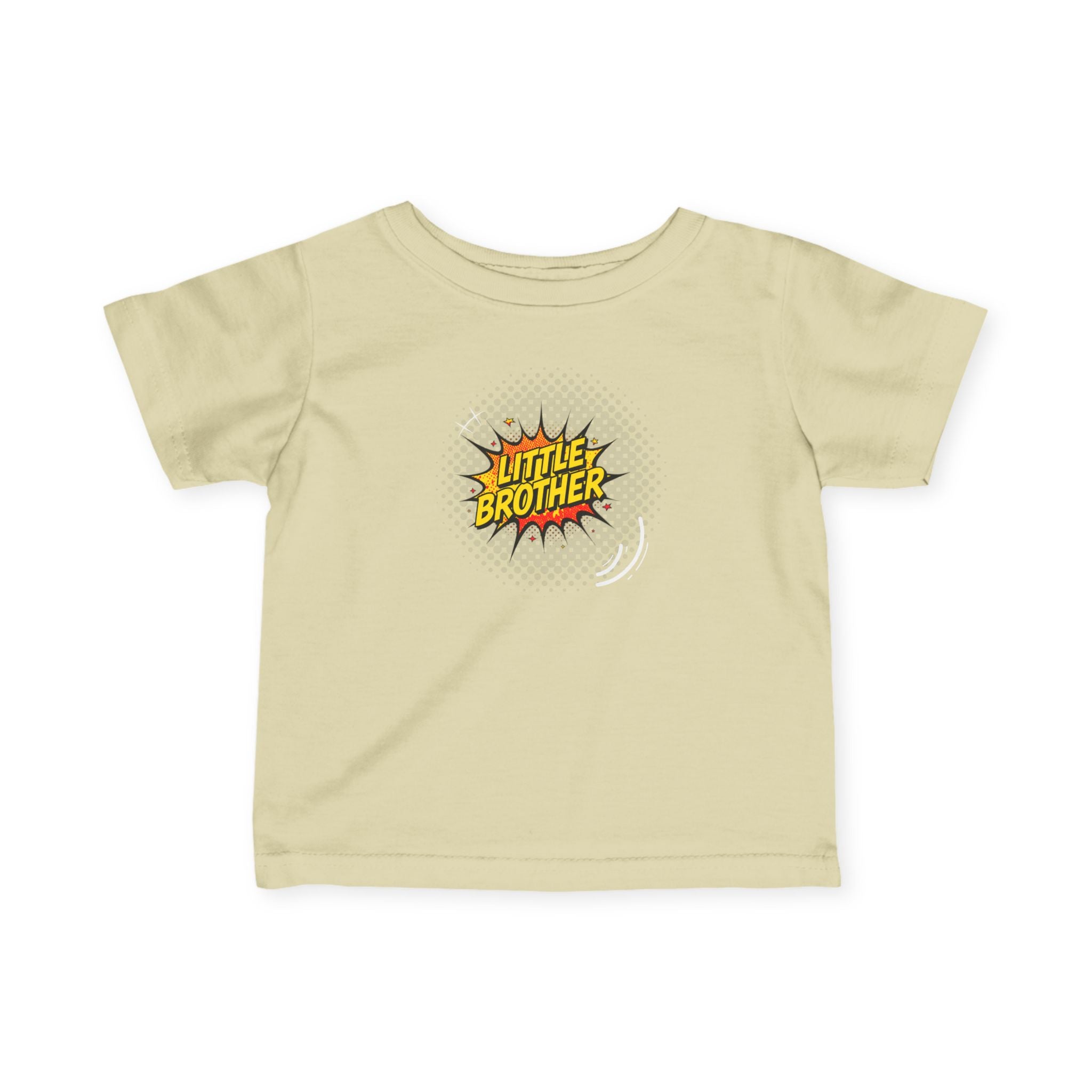 T-Shirt | 'Little Brother' Comic Burst Infant Sibling Tee