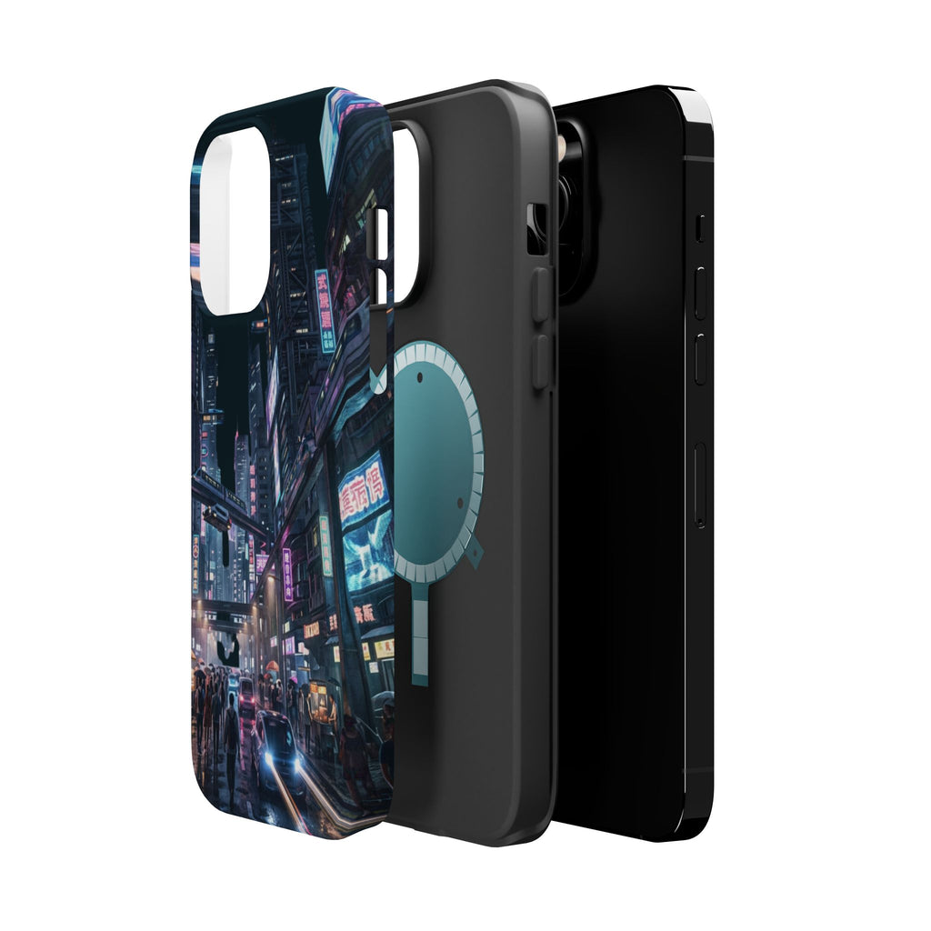 Phone Case | Cyberpunk City Magnetic Impact-Resistant Phone Cover