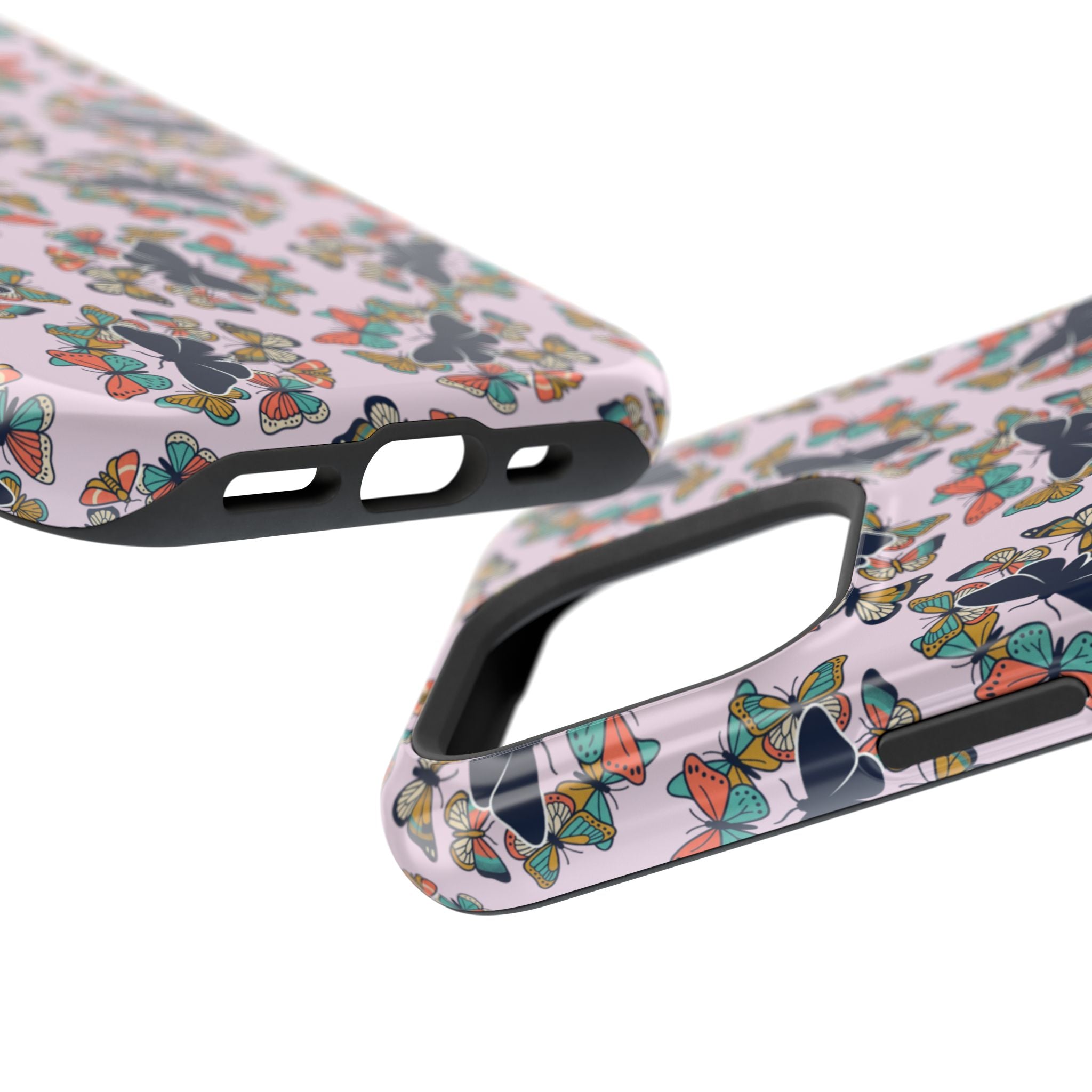 Phone Cases | Pastel Butterflies and Moths Pattern Magnetic Impact-Resistant Case