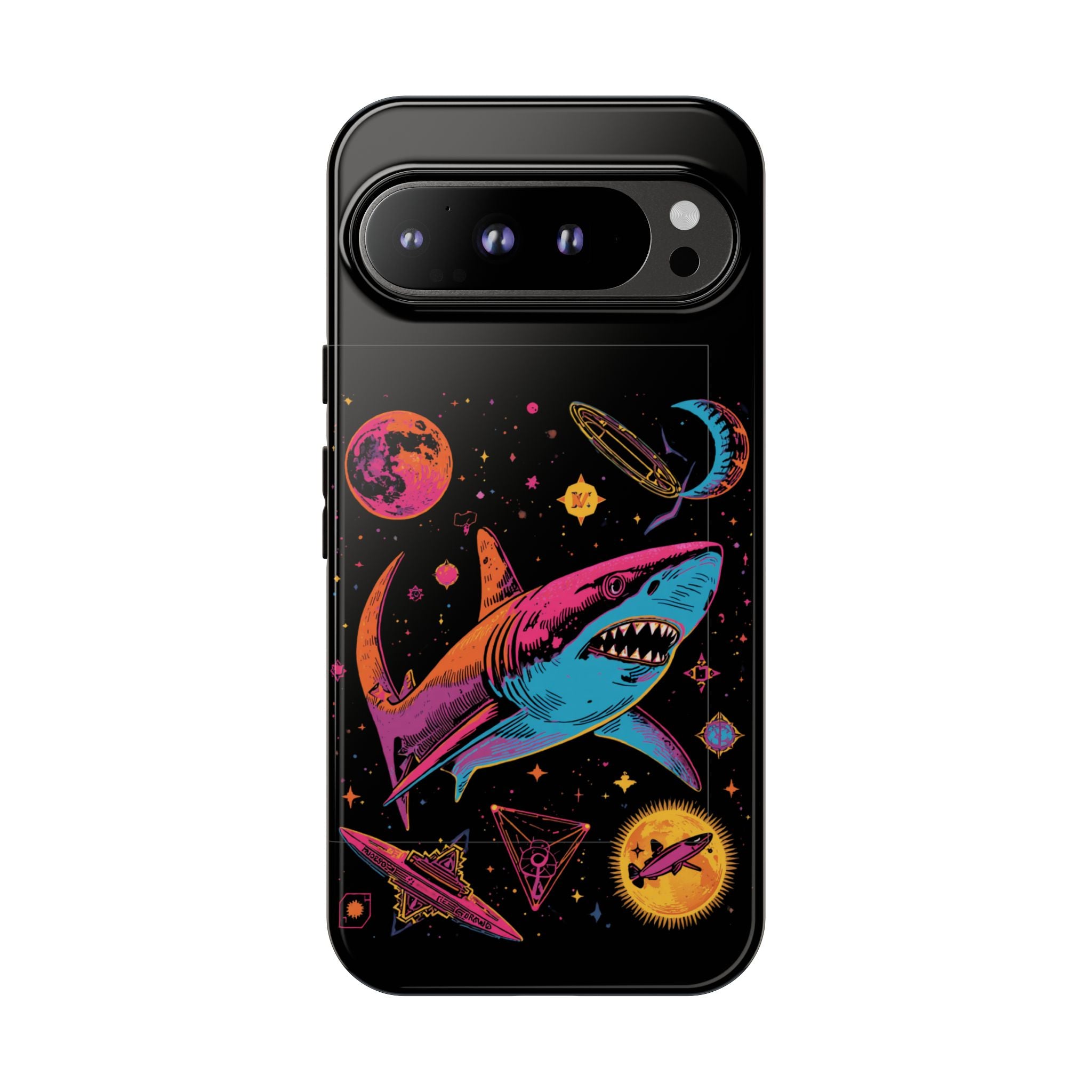 Phone Cases | Neon Space Shark Case