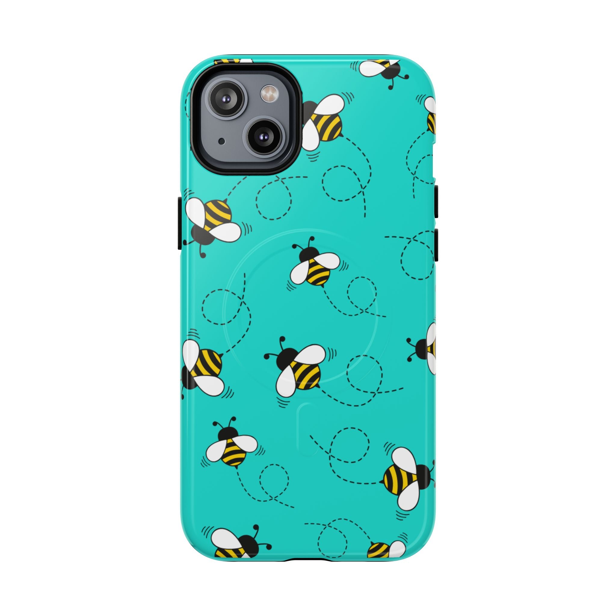 Phone Case | Cute Turquoise Bumblebee Tough Magnetic Phone Case