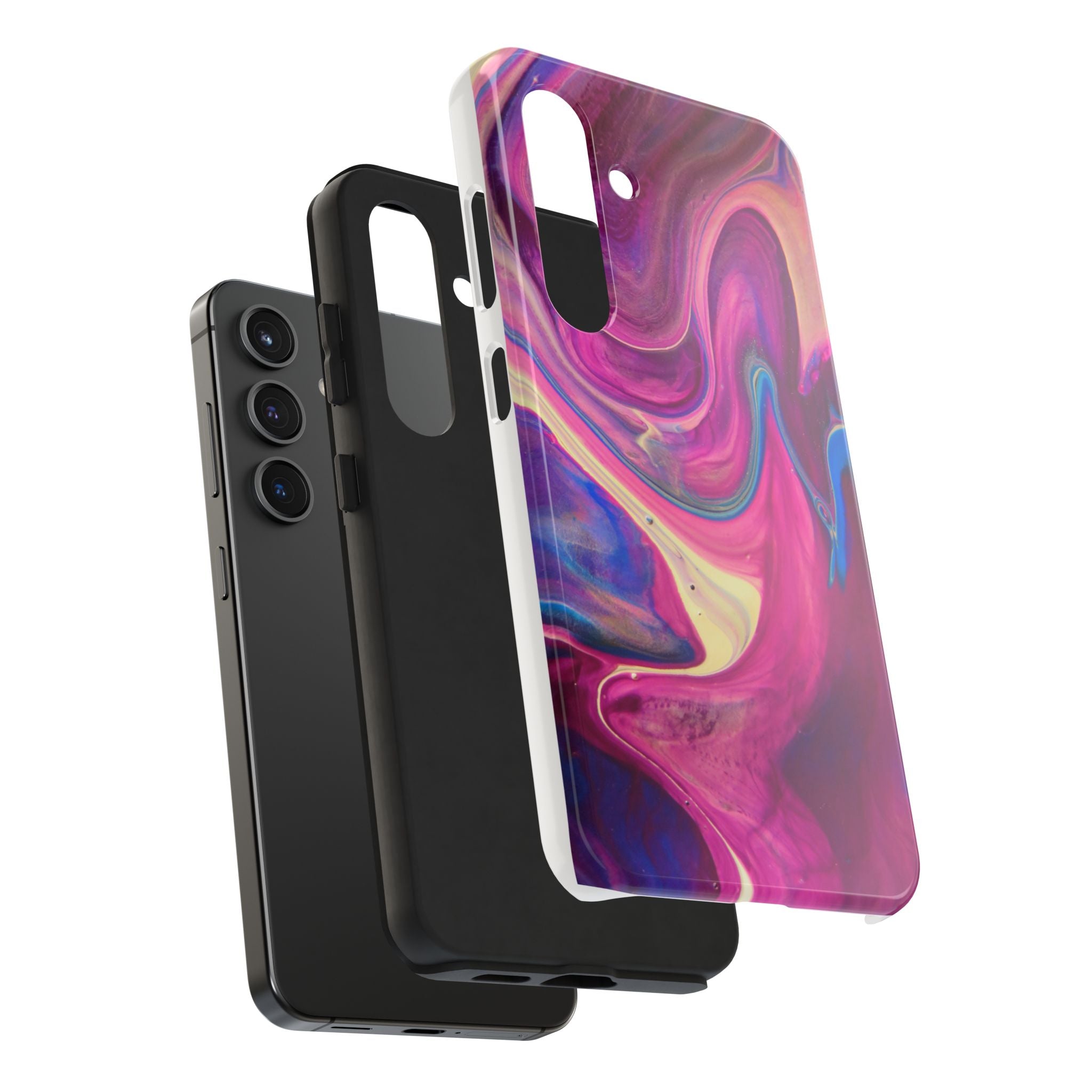 Phone Case | Protective Artistic Paint Pour Design