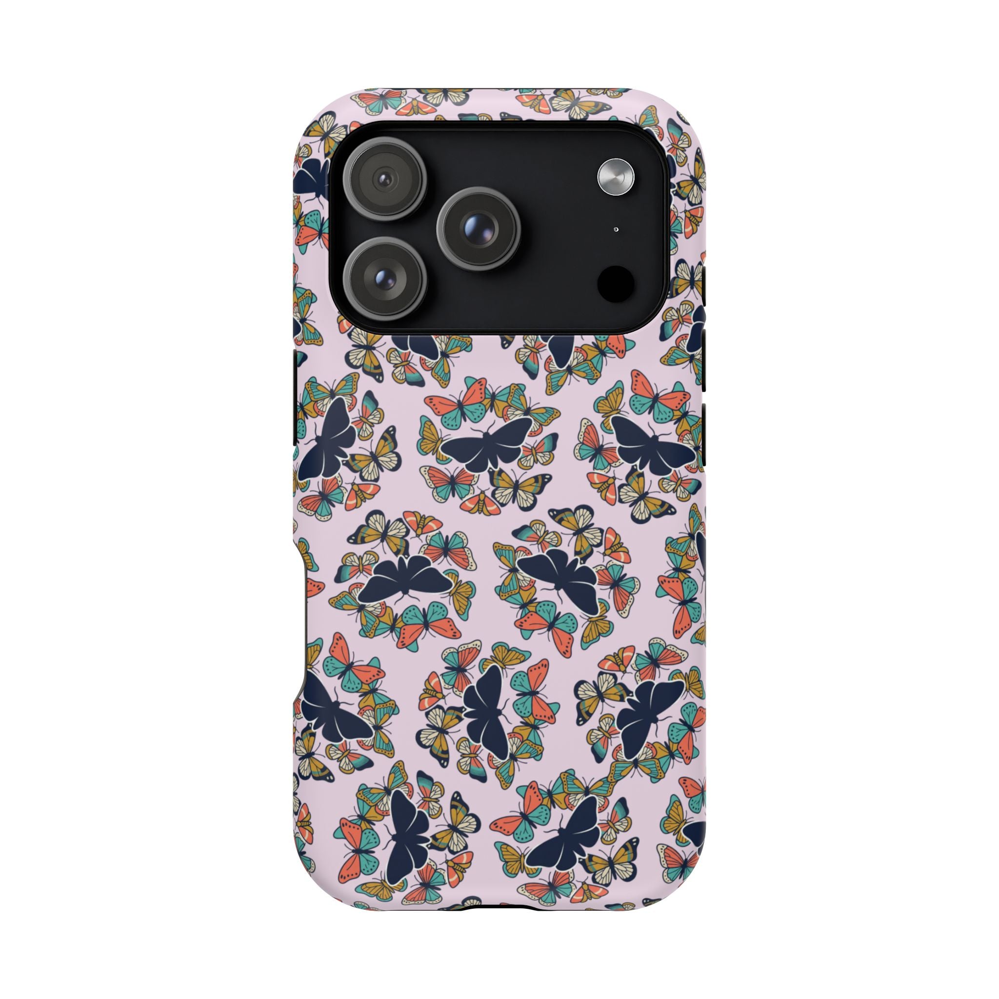 Phone Cases | Pastel Butterflies and Moths Pattern Magnetic Impact-Resistant Case