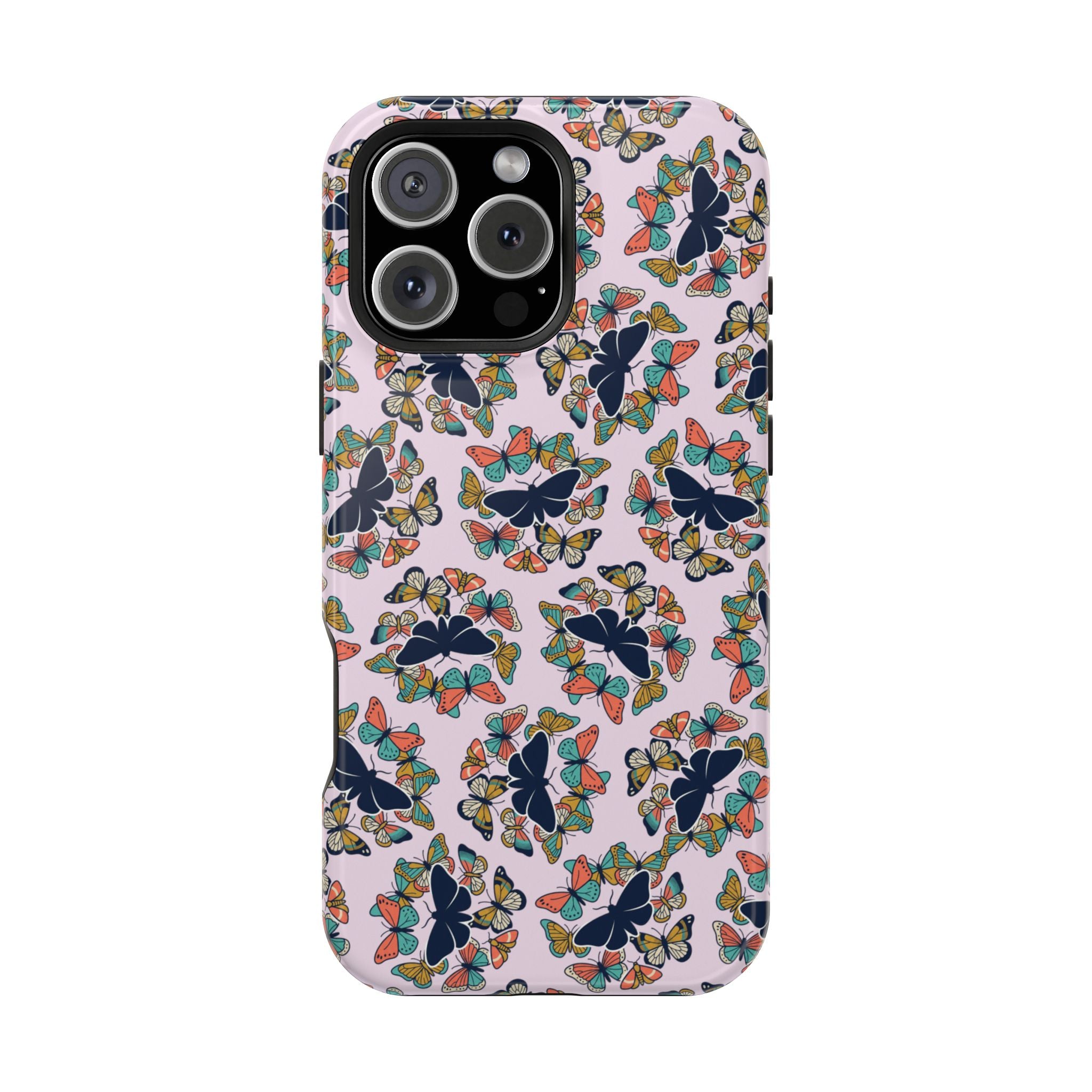 Phone Cases | Pastel Butterflies and Moths Pattern Magnetic Impact-Resistant Case