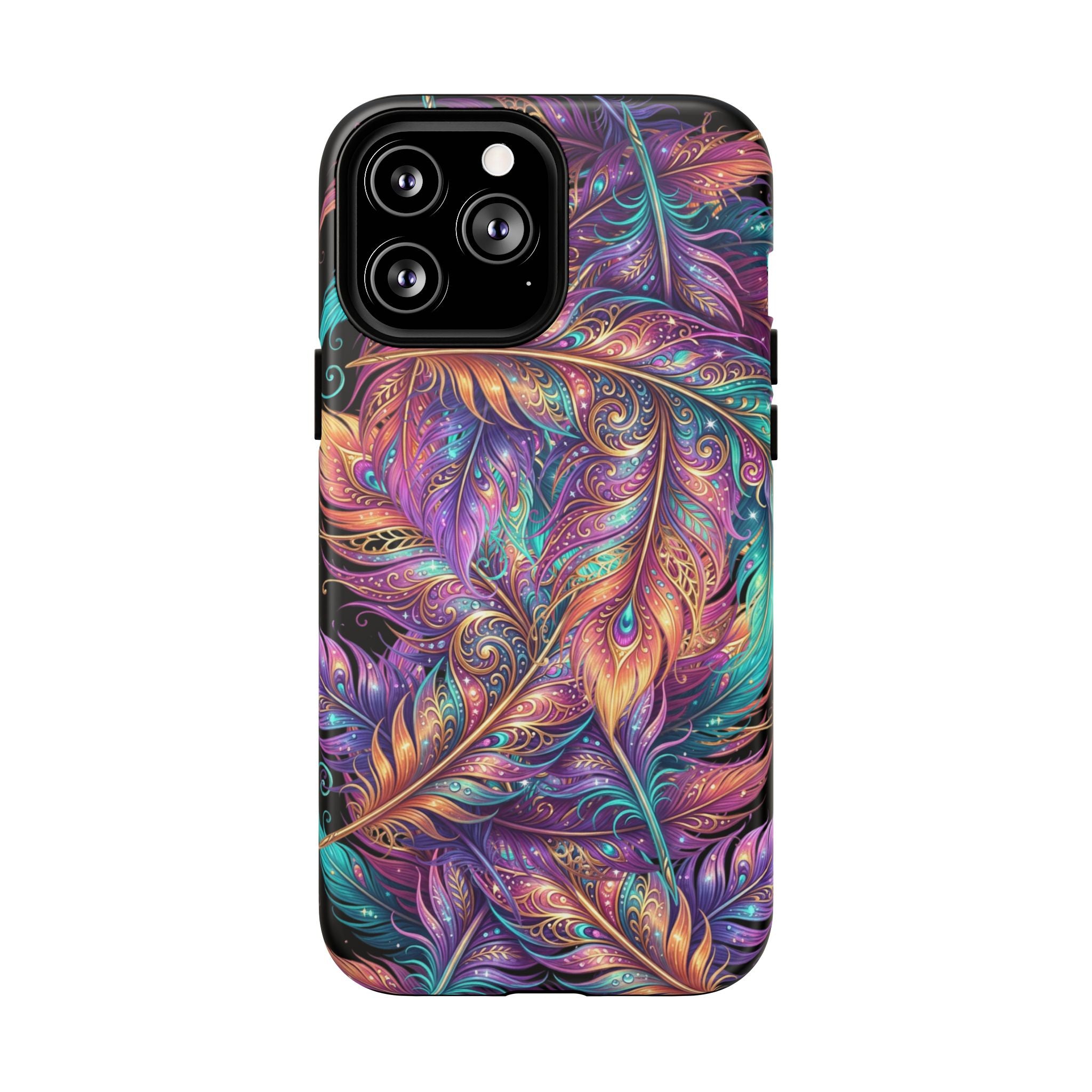 Phone Case | Colorful Feather Art Magnetic Tough Phone Cover