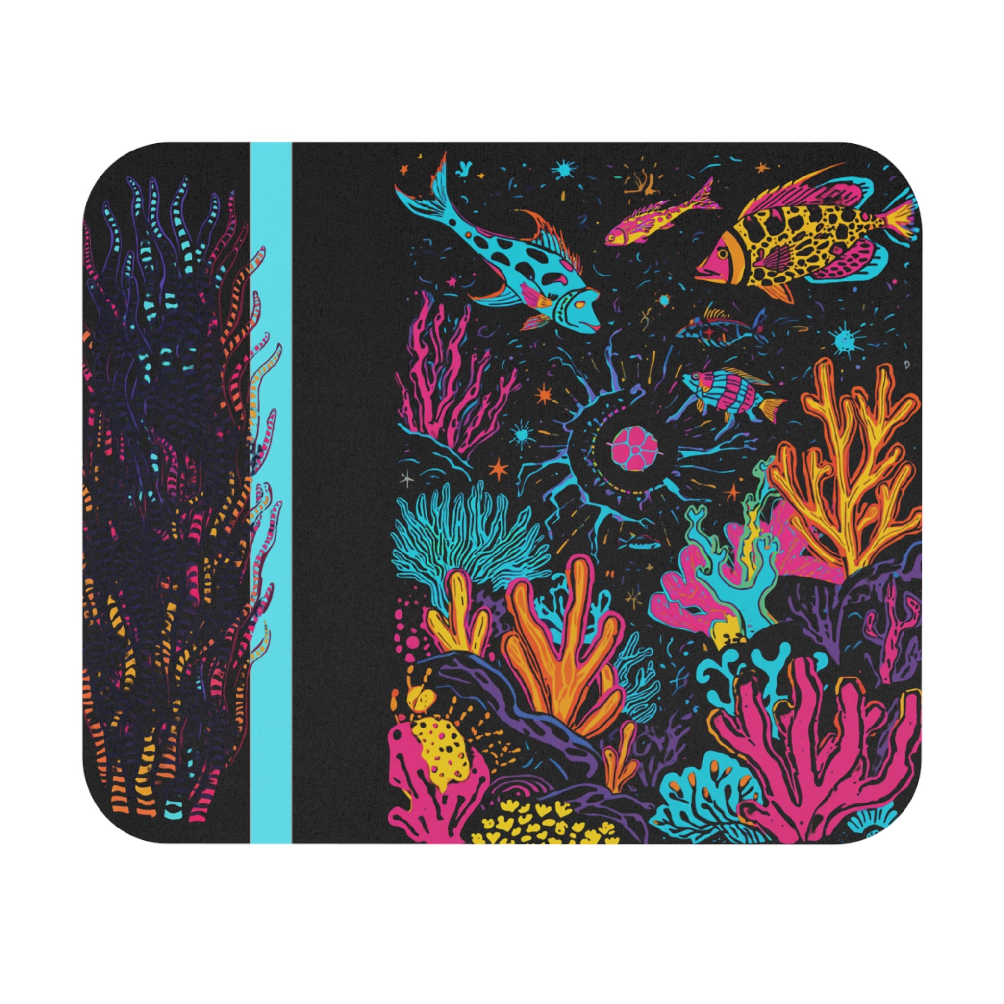 Mousepad | Neon Coral Reef Desk Mat