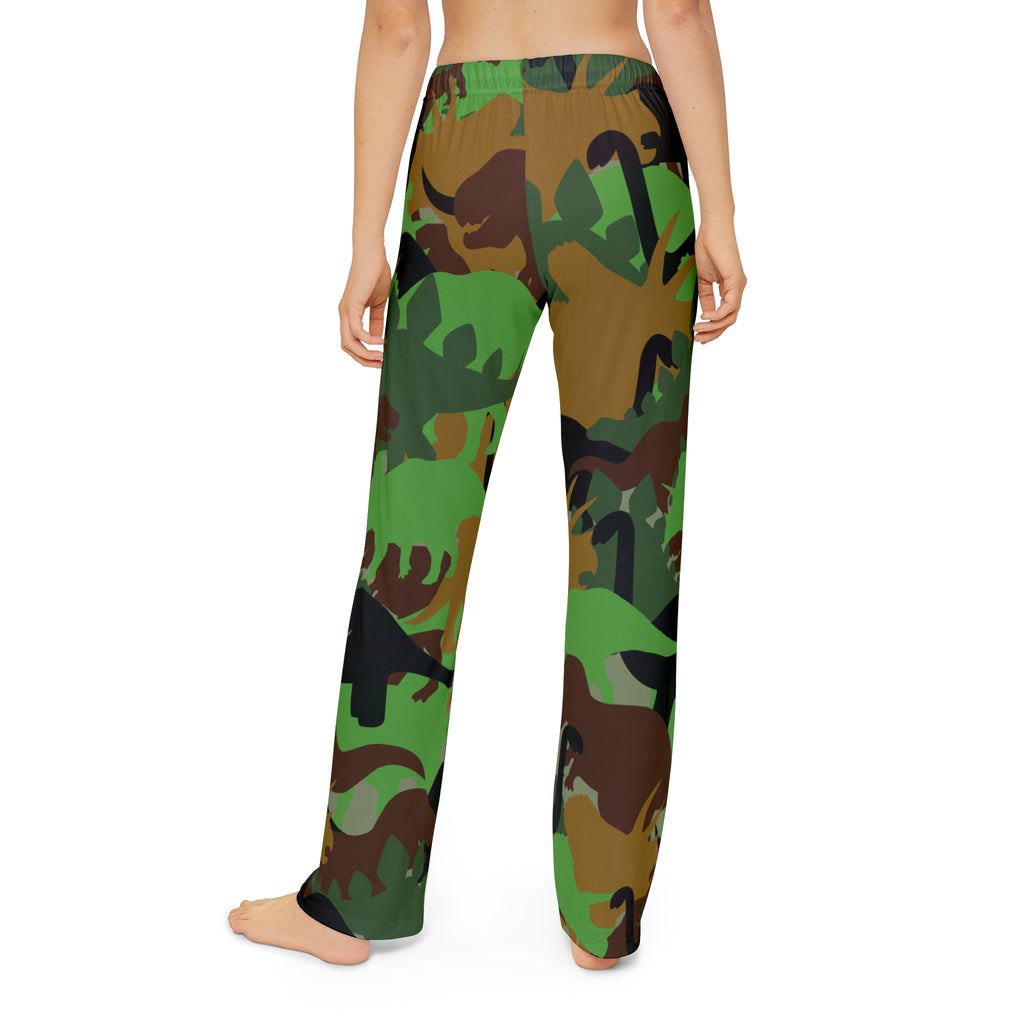 Pajama Pants | Dinosaur Camo Print Lounge Pants for Sleep & Play
